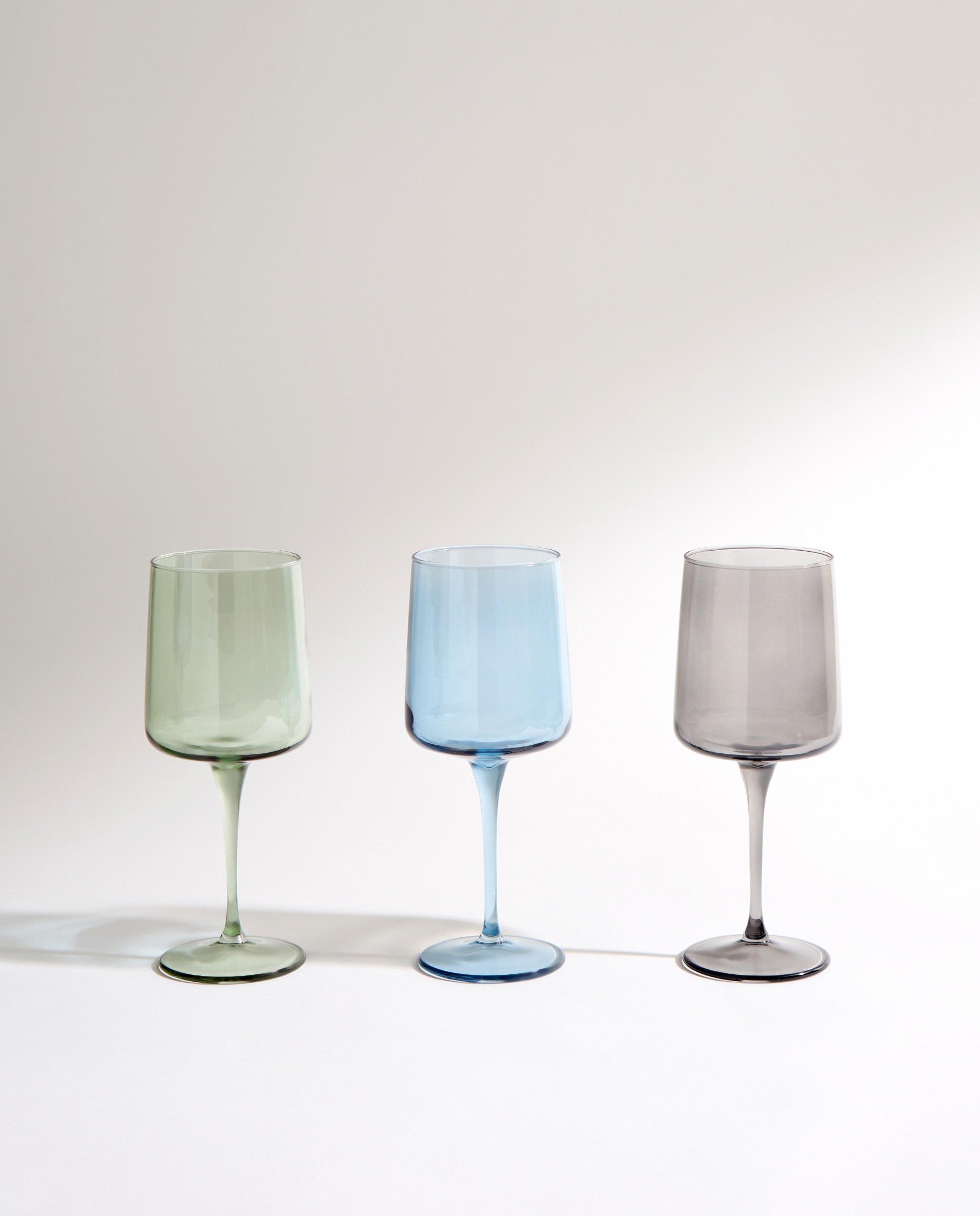 Set de 4 copas de vino Ágata Gris claro-5