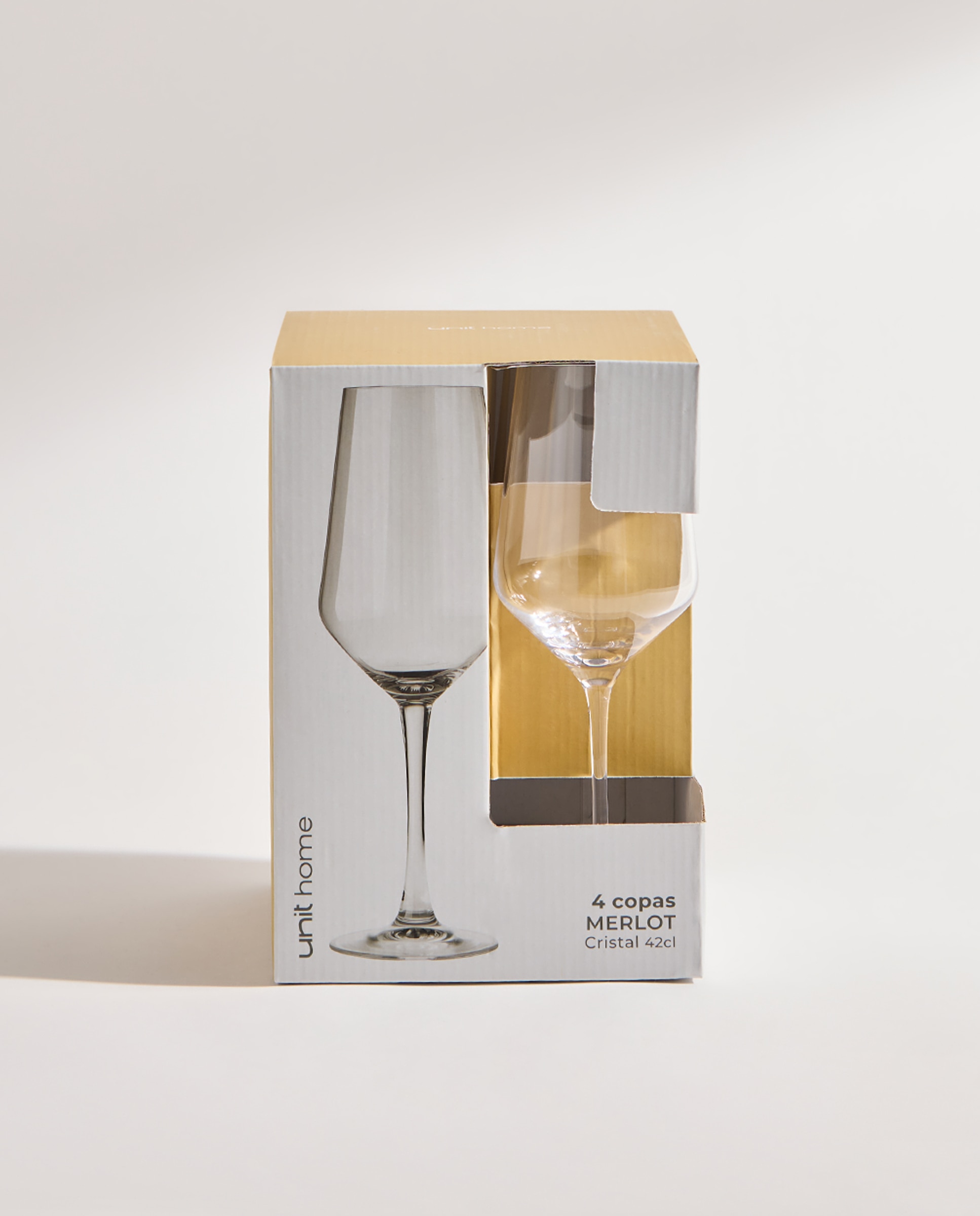 Set de 4 copas de vino Merlot Transparente-4