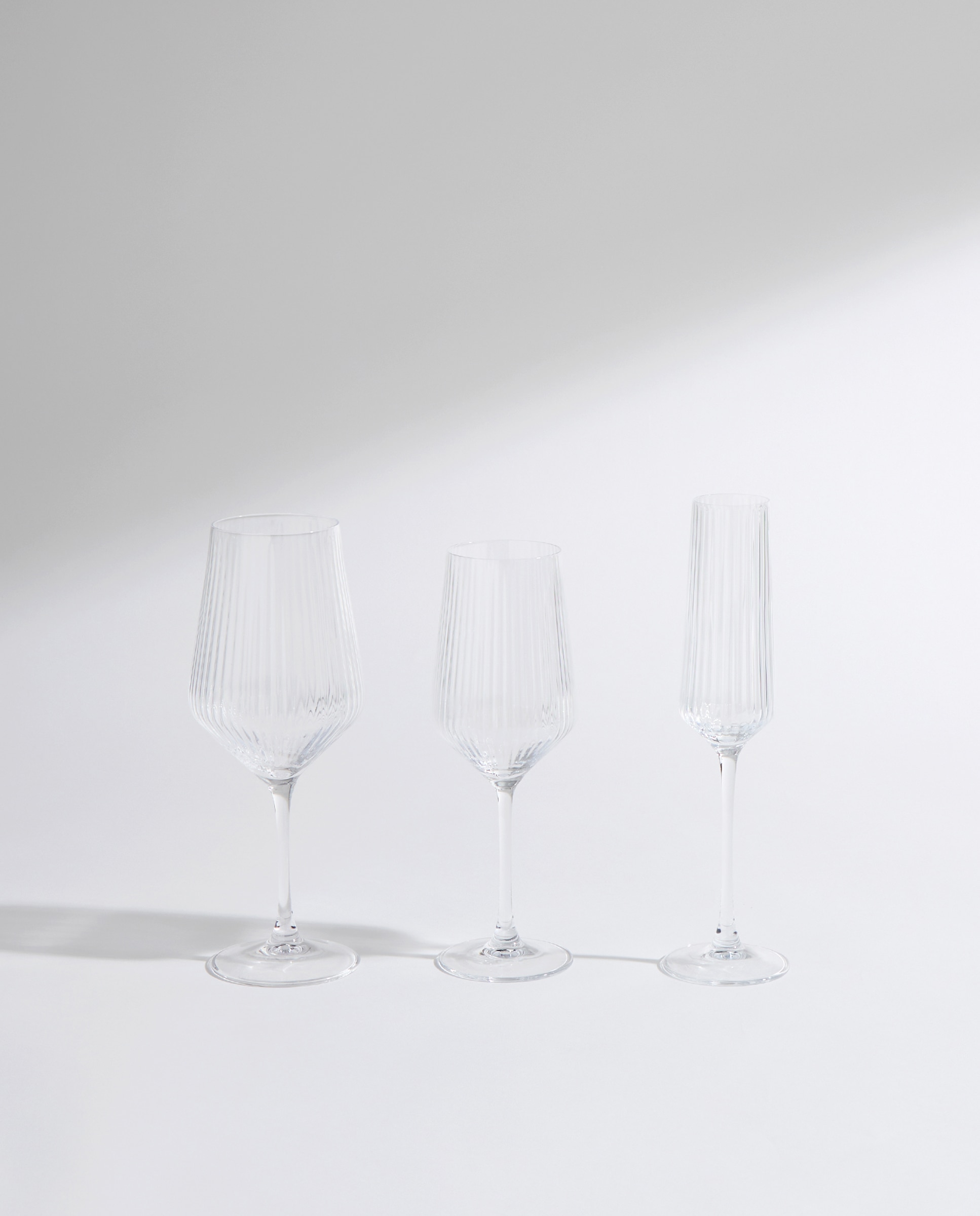 Set de 4 copas de champán Mencía Transparente-5