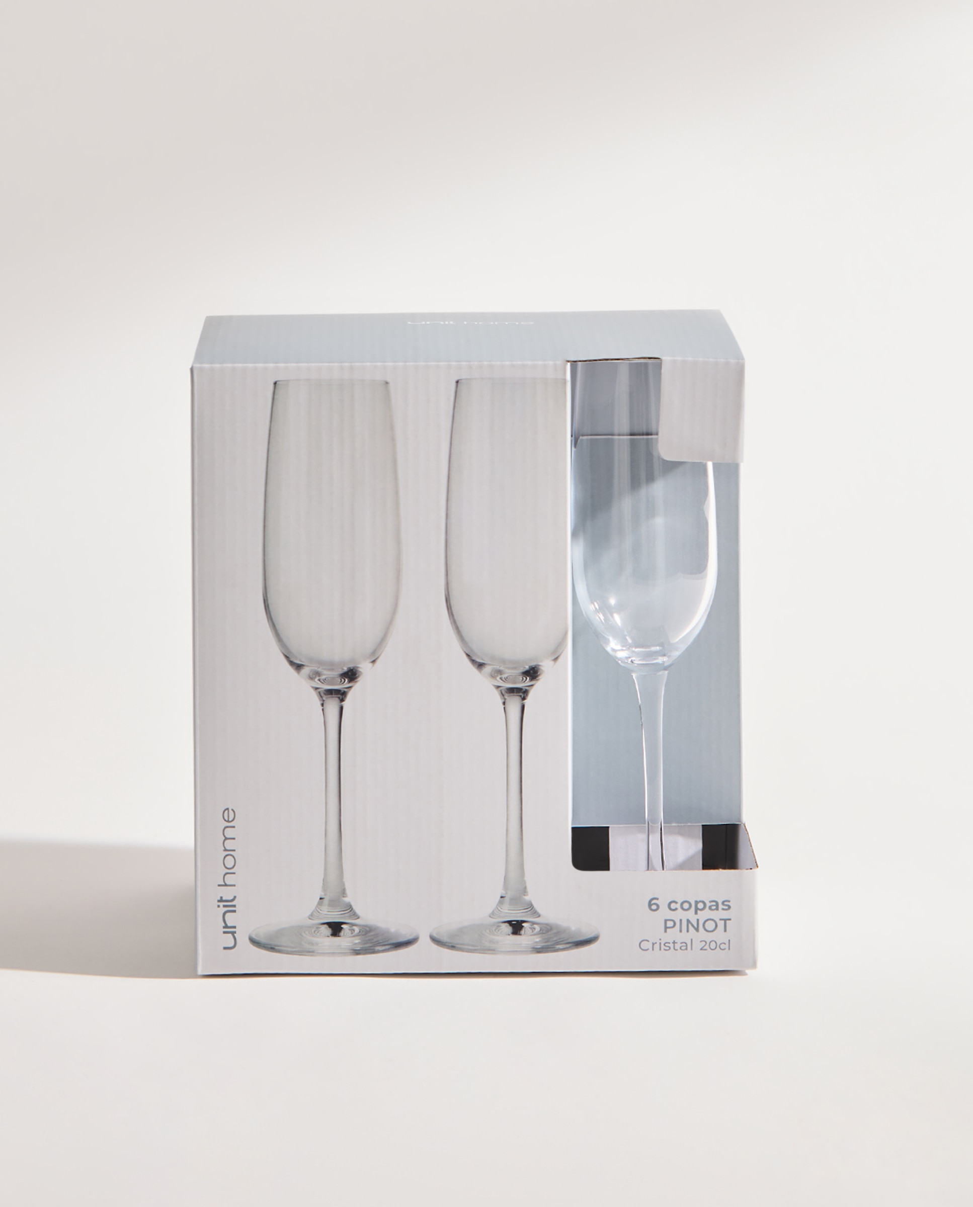 Set de 6 copas de champán Pinot Transparente-4