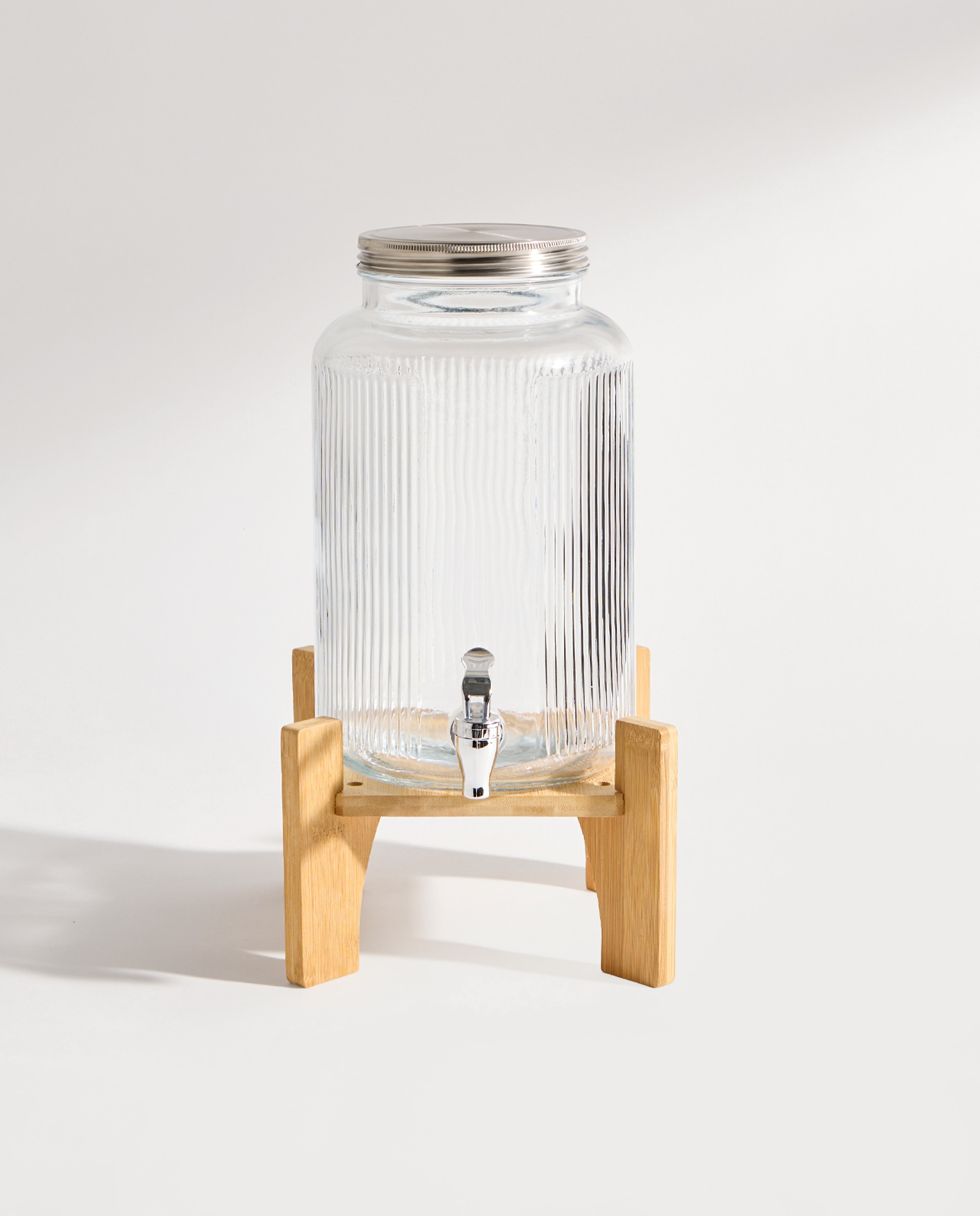 Dispensador de bebidas con soporte Verín Transparente-3