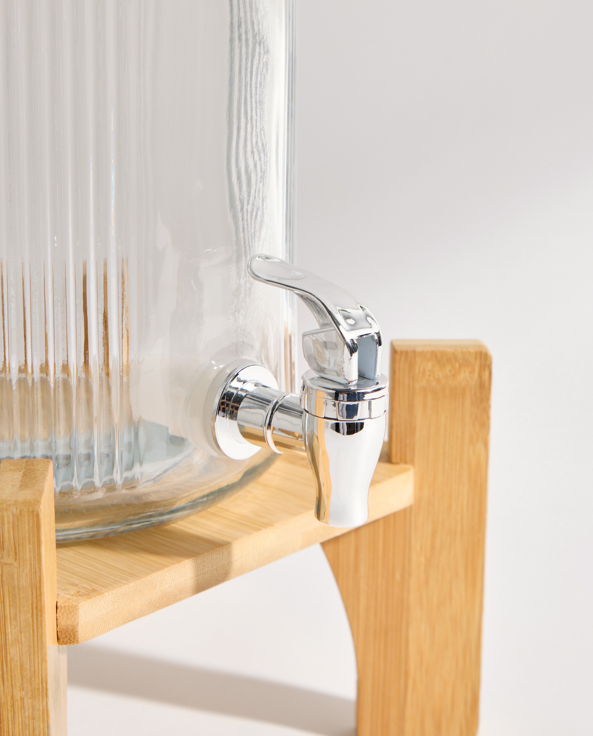 Dispensador de bebidas con soporte Verín Transparente-4