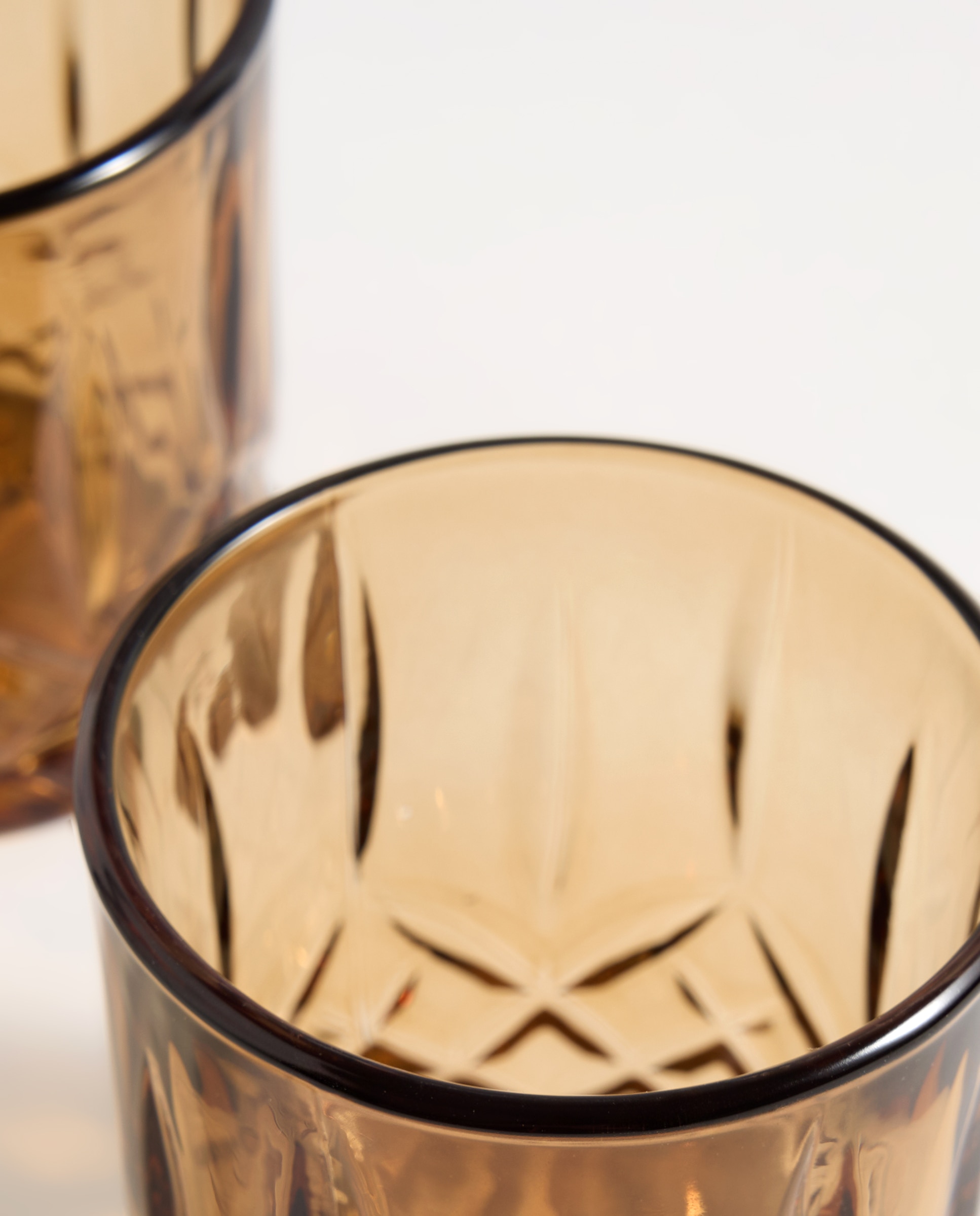 Set de 2 vasos de agua Río Ámbar-2