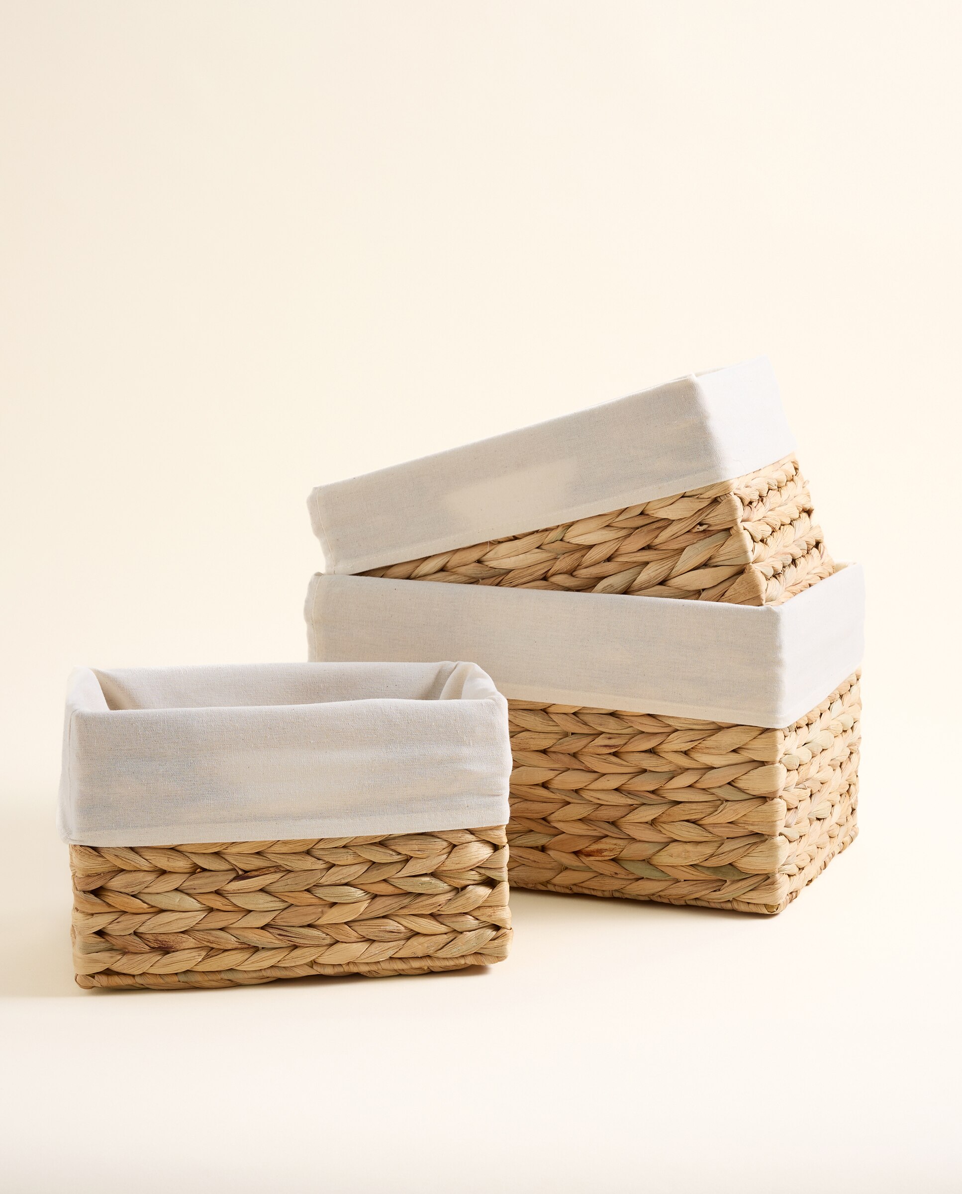 Cesto rectangular Beige-4