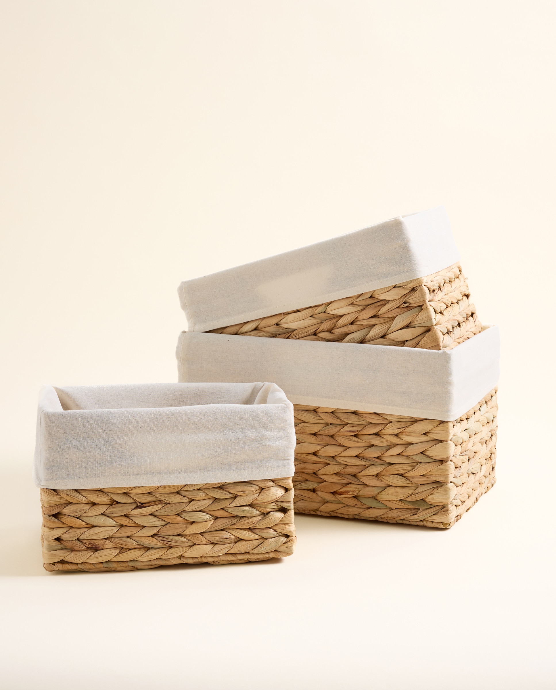 Cesto rectangular Beige-4