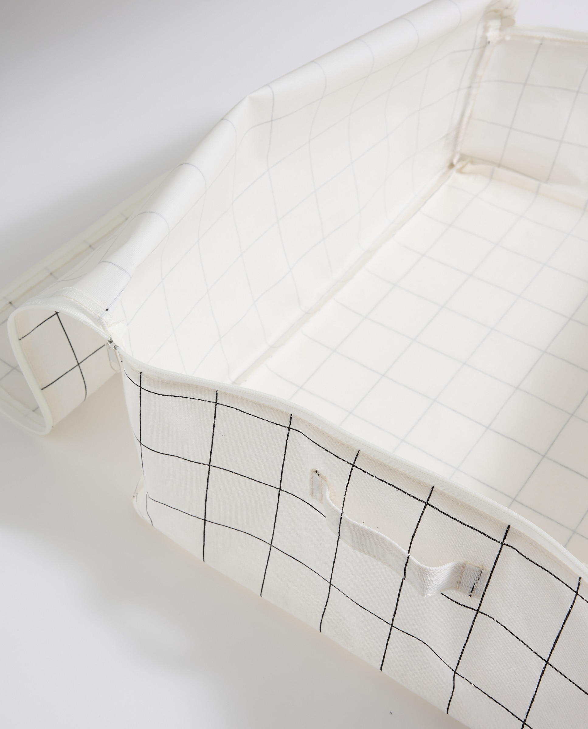 Set de 3 cajas plegables Blanco-4