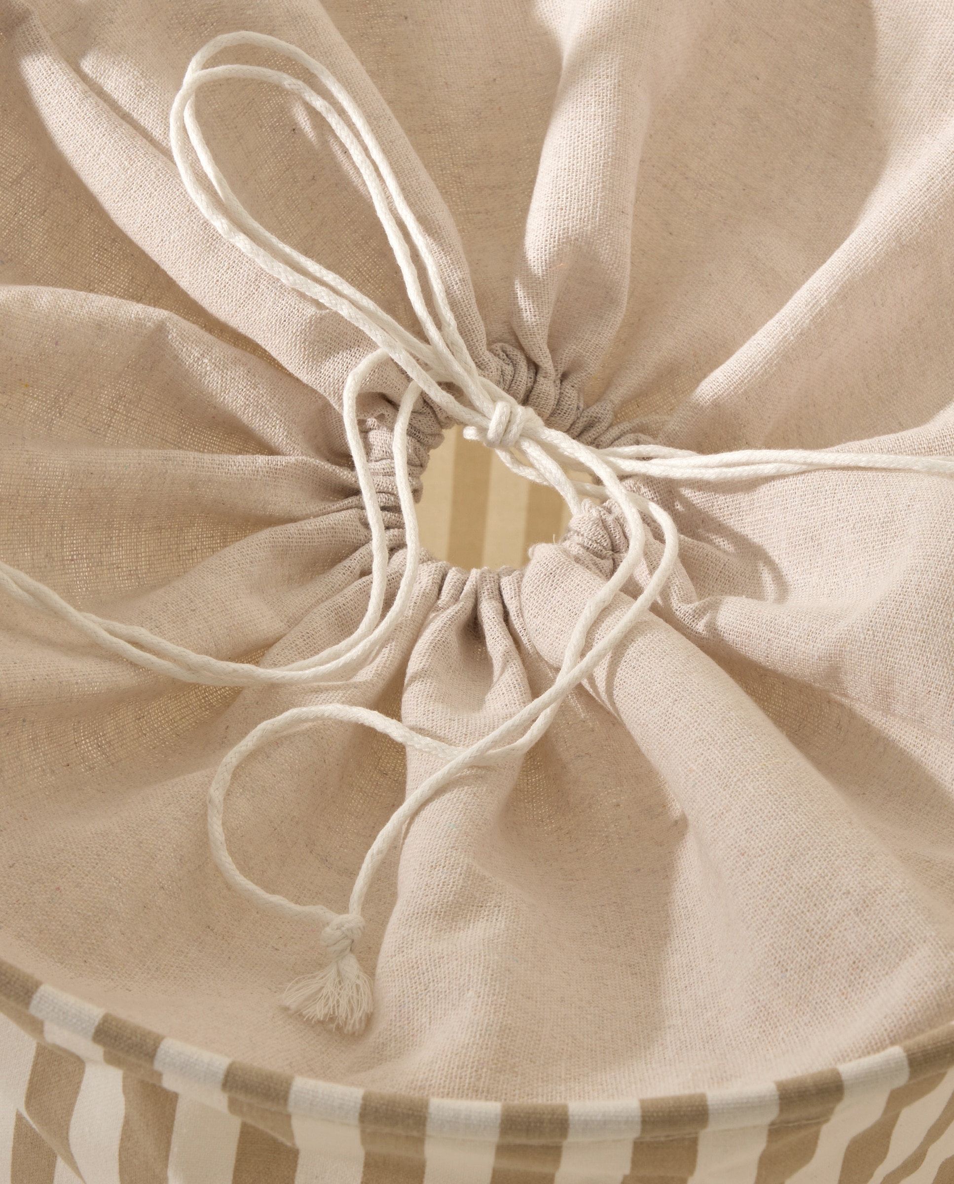 Cesto de ropa plegable Rayas beige Baño Beige-2