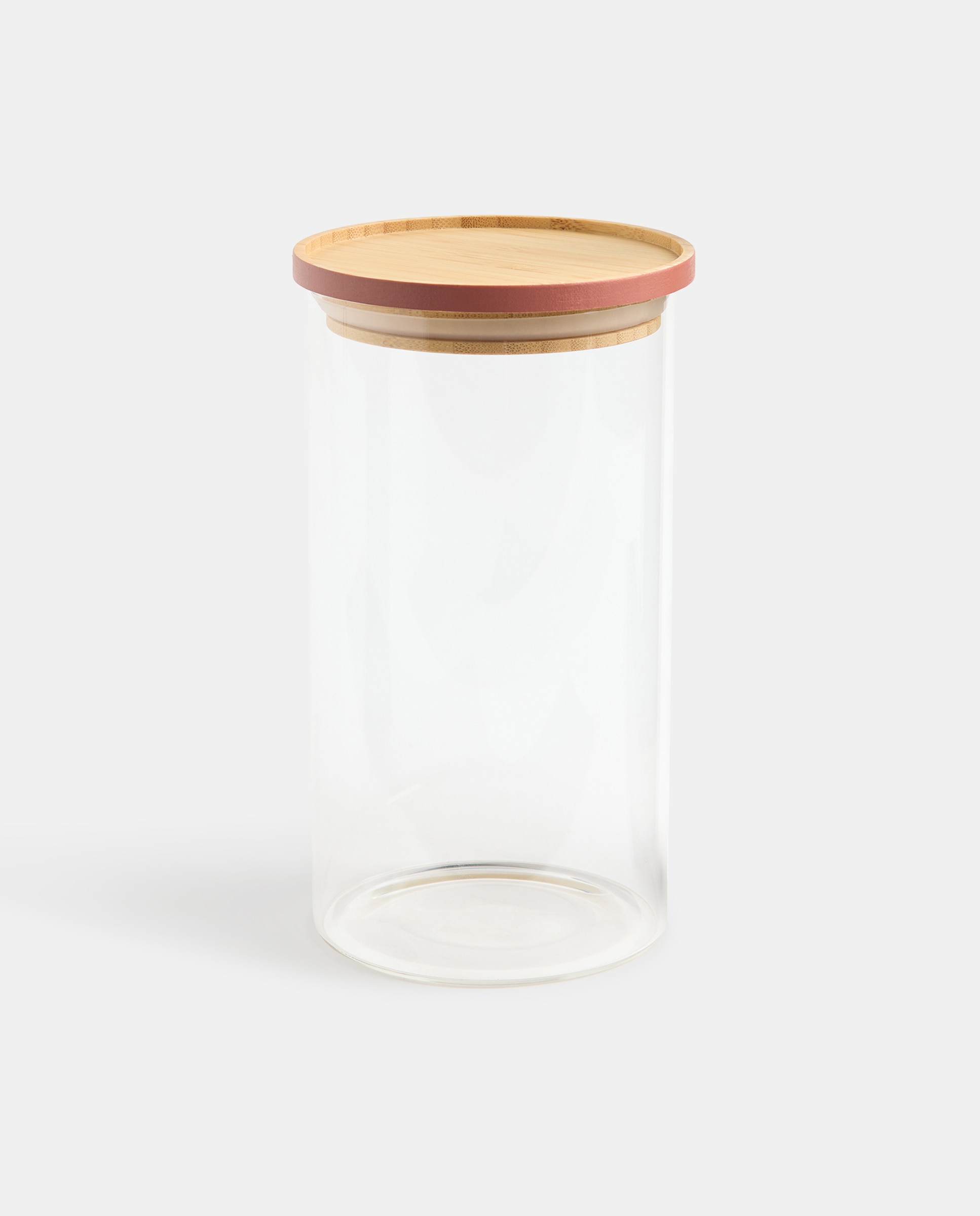 Imagen 0 de Bote de cocina de borosilicato y bambú Color