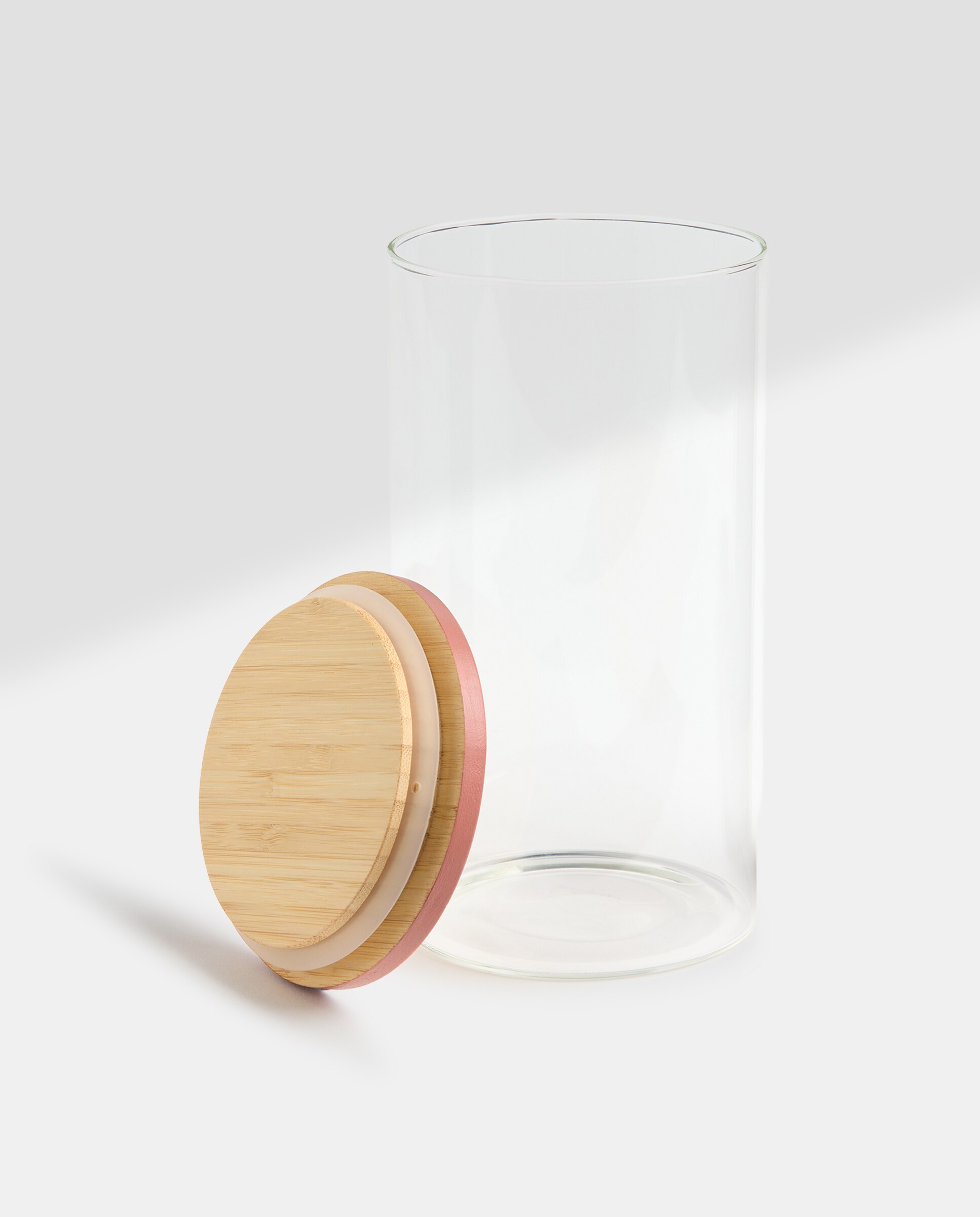 Bote de cocina de borosilicato y bambú Color Caldero-2