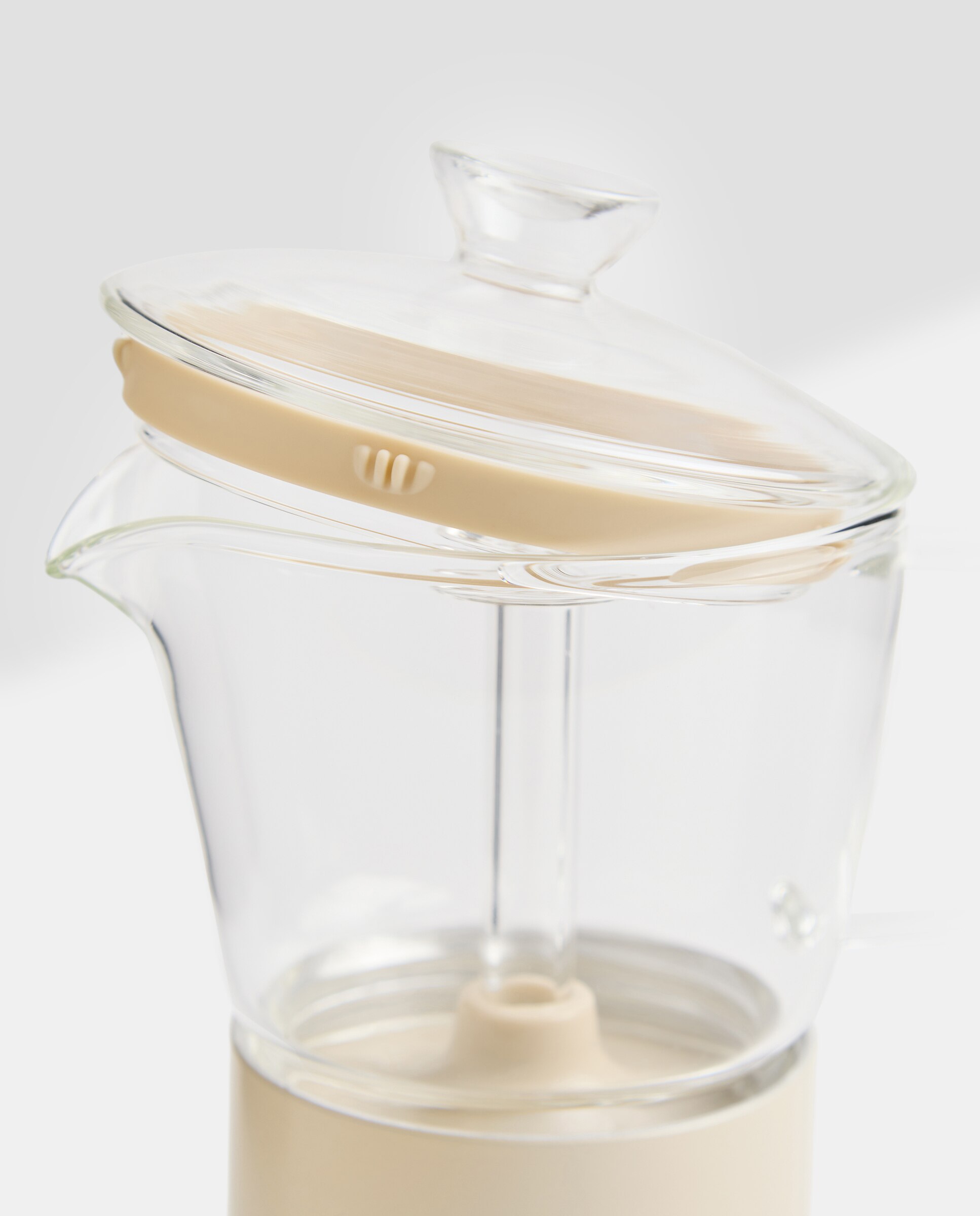 Cafetera de vidrio y aluminio para 6 tazas crudo Crudo-3