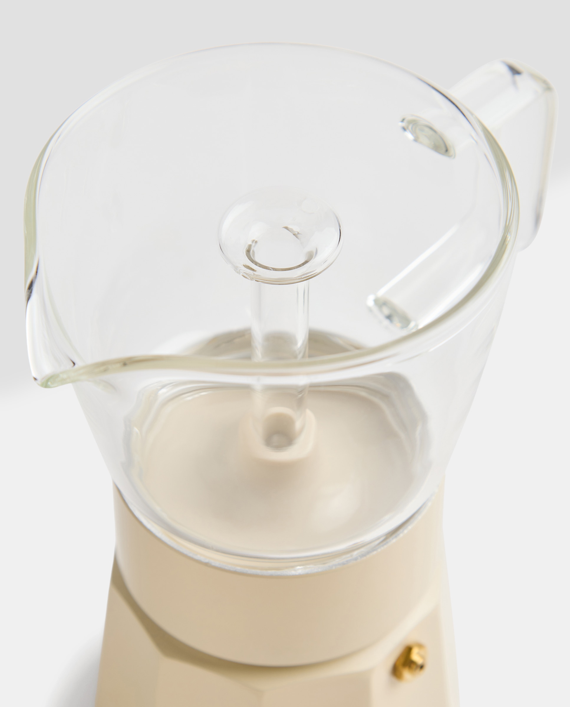 Cafetera de vidrio y aluminio para 6 tazas crudo Crudo-4