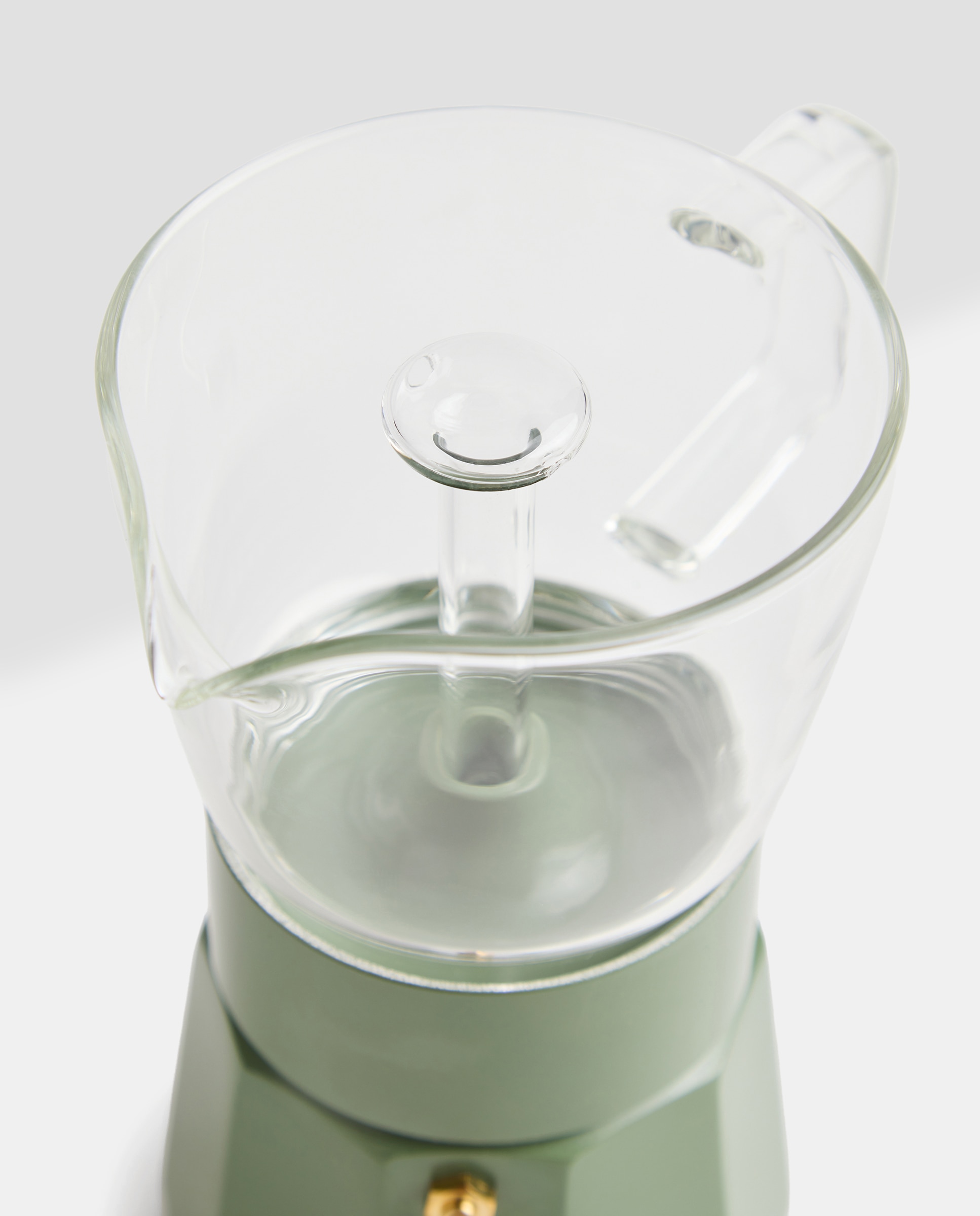 Cafetera de vidrio y aluminio para 6 tazas verde Verde-4