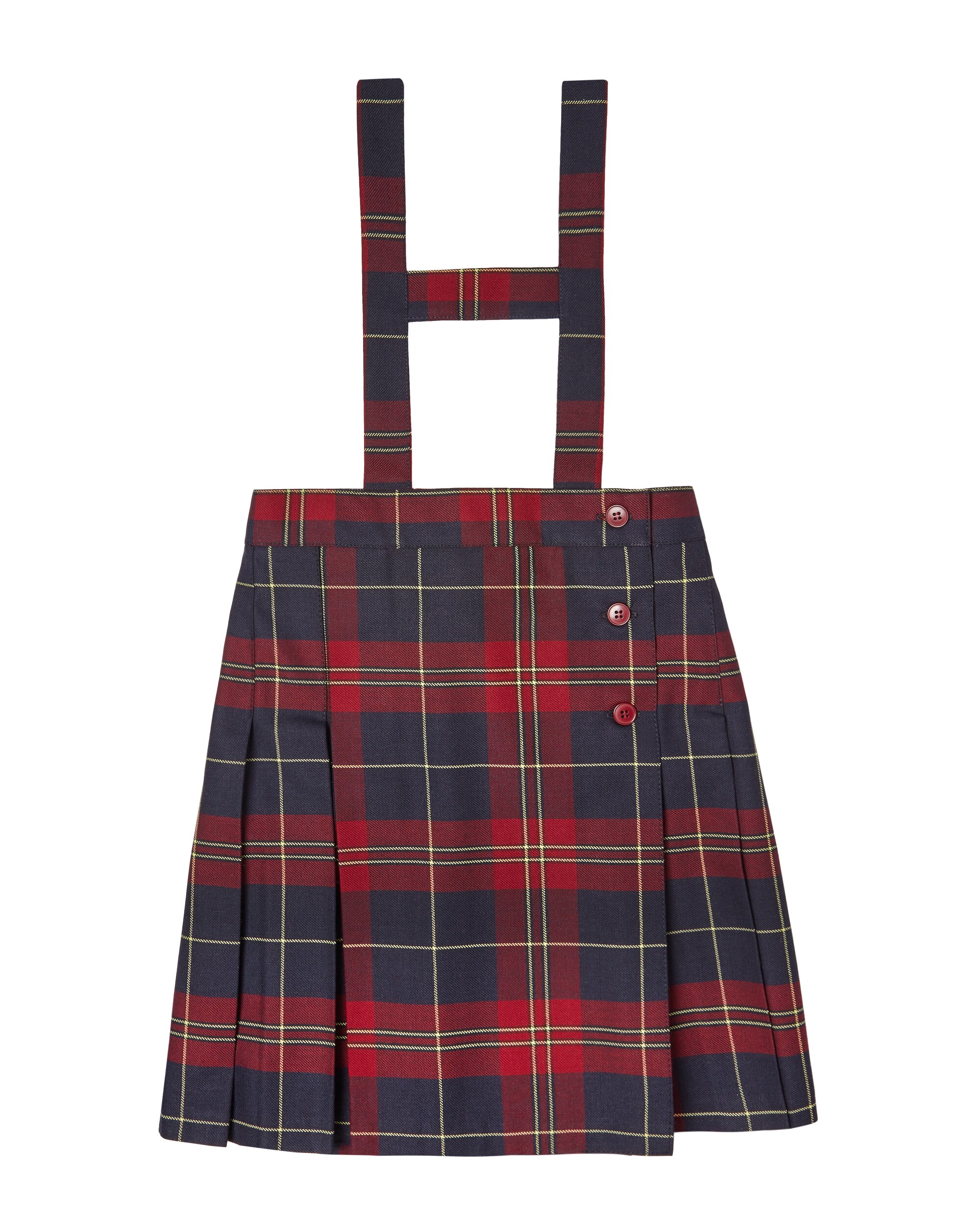Imagen 0 de Falda de uniforme granate, con tirantes hasta talla 8 Granate