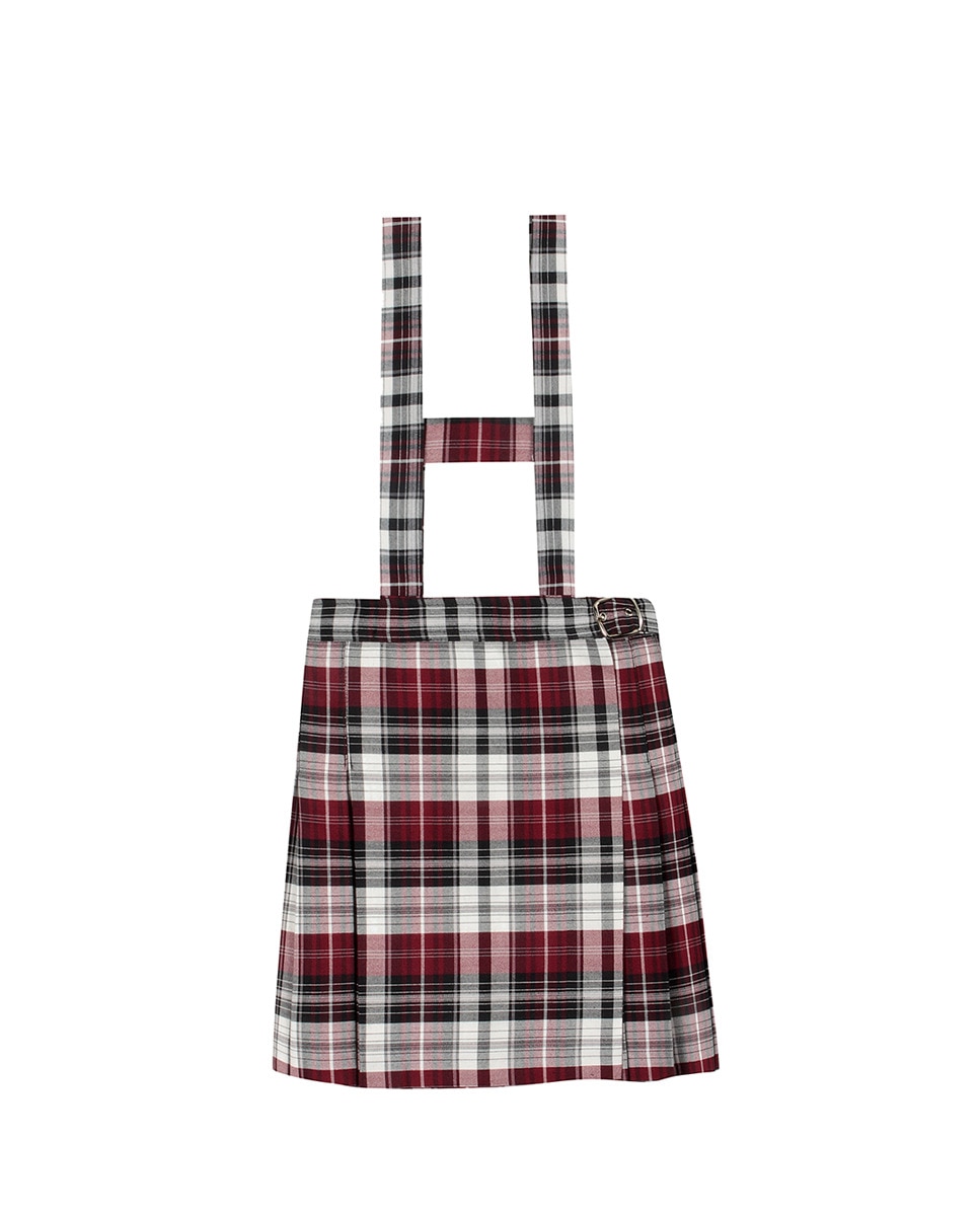 Imagen 1 de Falda de uniforme, con tirantes hasta talla 8 - Kids El Corte Inglés