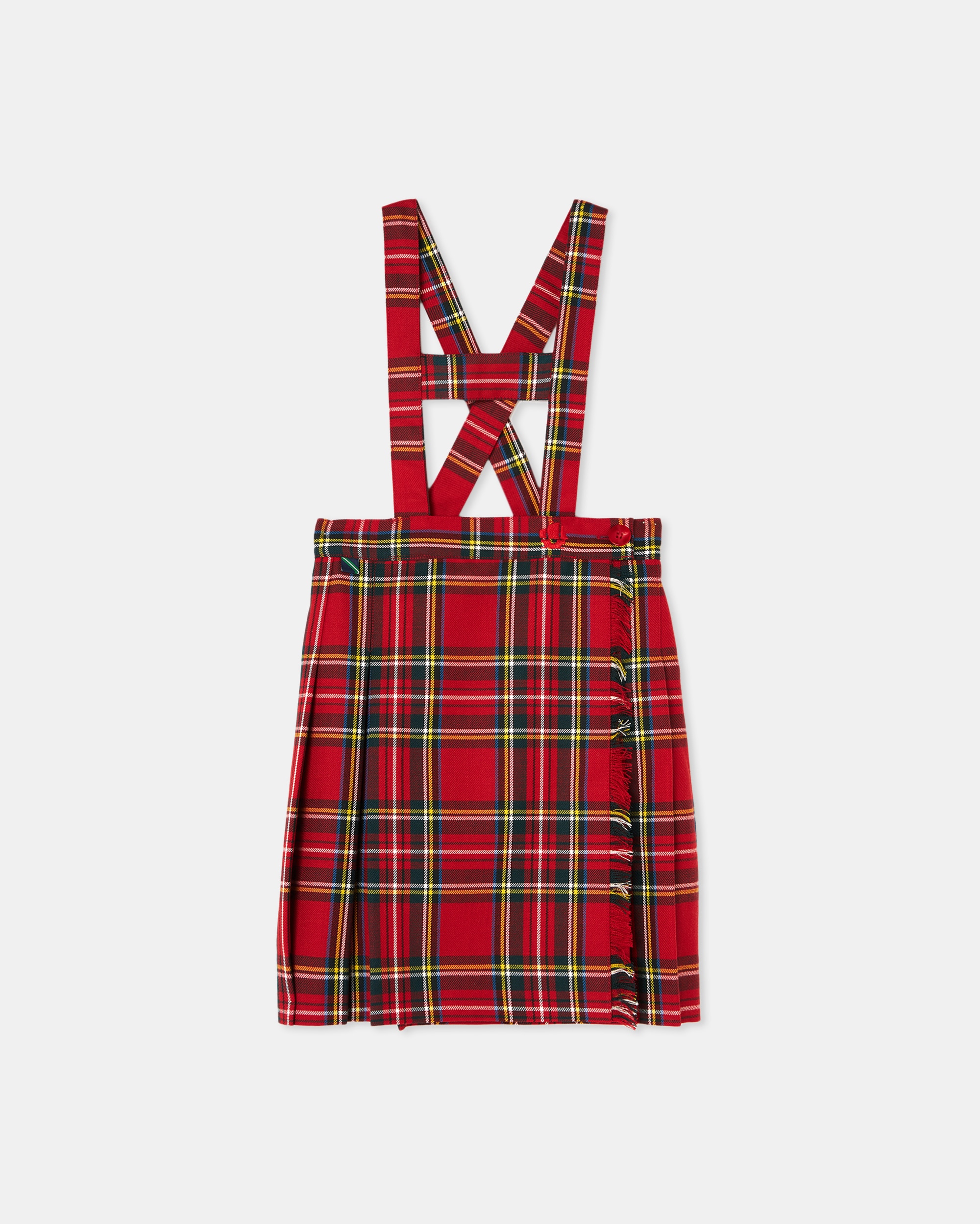 Imagen 0 de Falda de uniforme, con tirantes hasta talla 8 Rojo