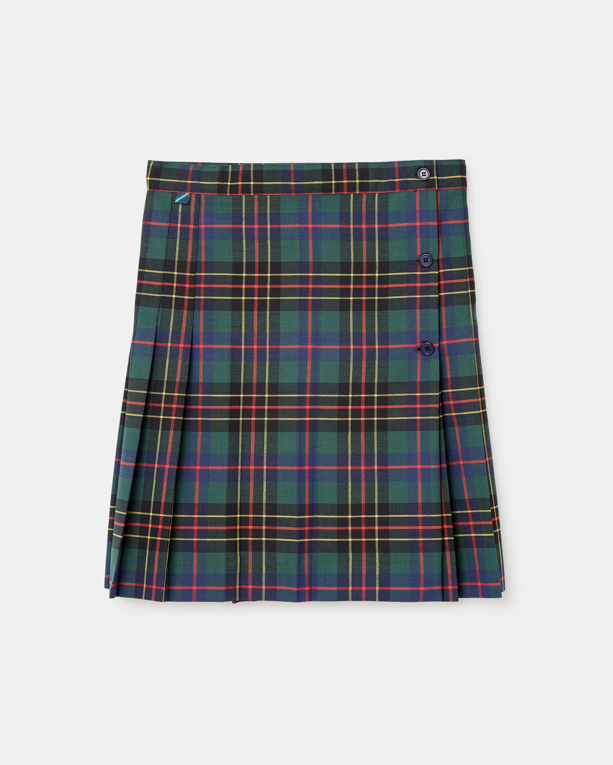Falda de uniforme, con tirantes hasta la talla 8 - Kids El Corte Inglés - Verde Verde-1