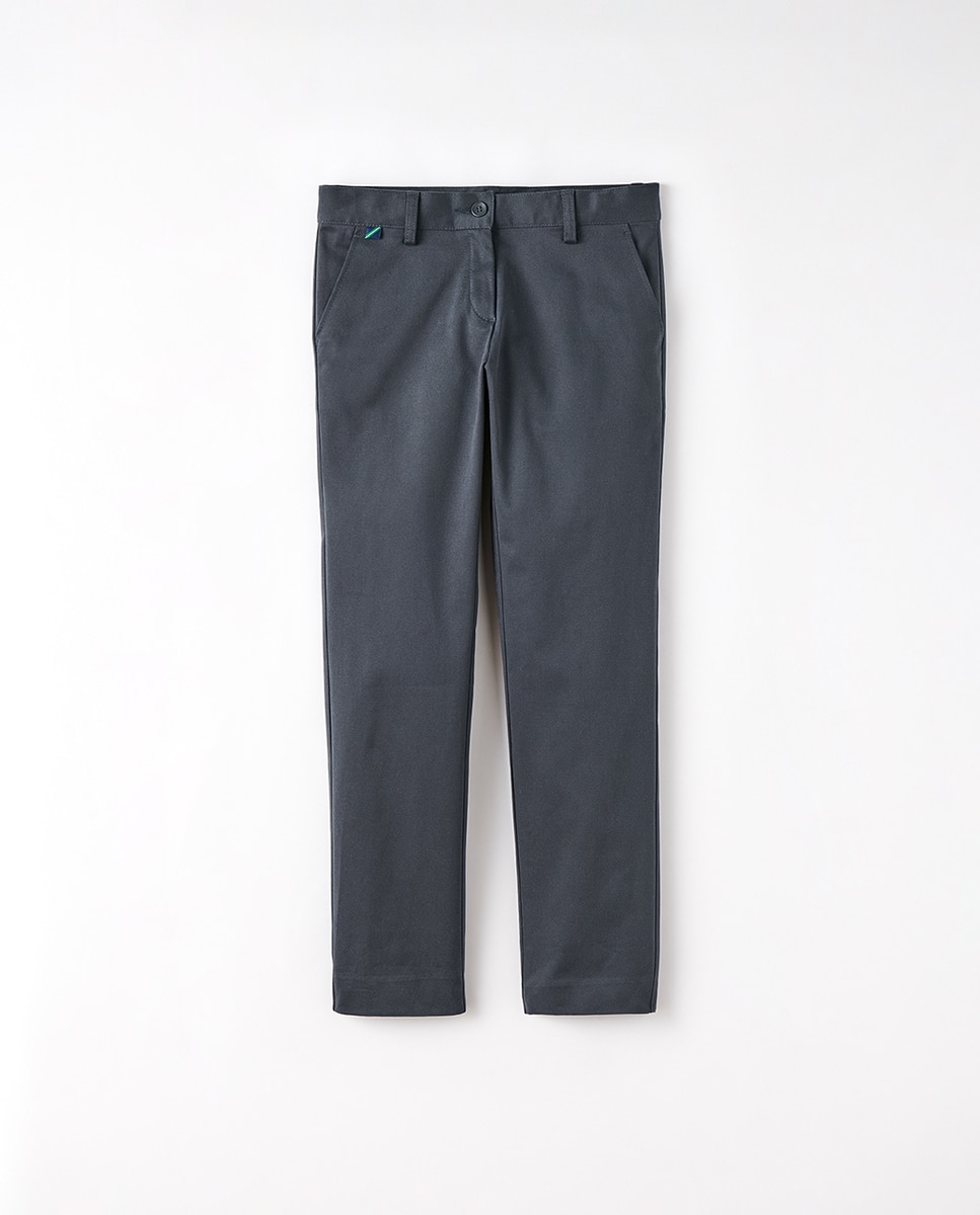 Pantalón chino de niña - Kids El Corte Inglés - Gris Gris-2