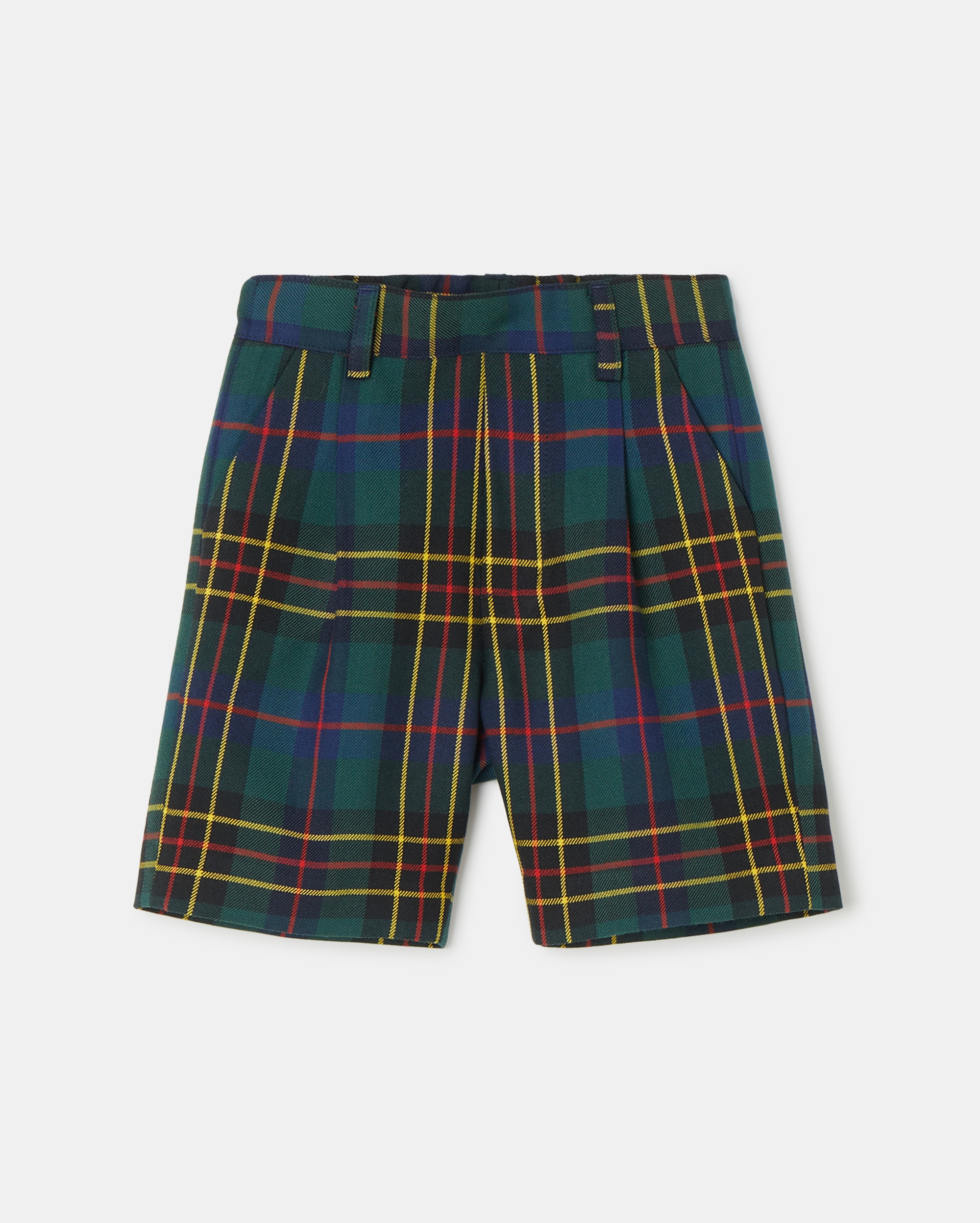 Imagen 0 de Bermuda cuadros de uniforme Verde