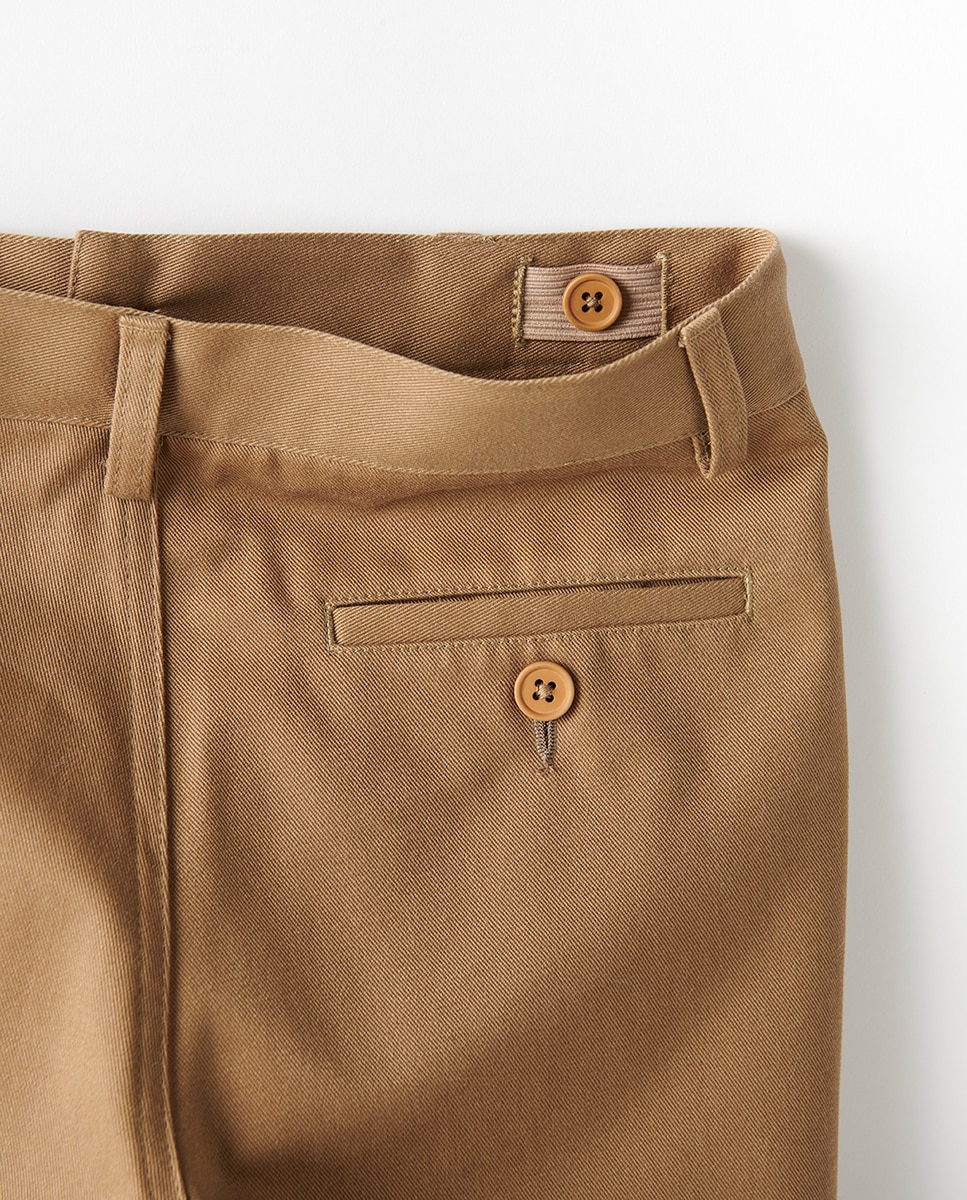 Pantalón corto chino cinturilla ajustable - Kids El Corte Inglés - Beige Beige-5