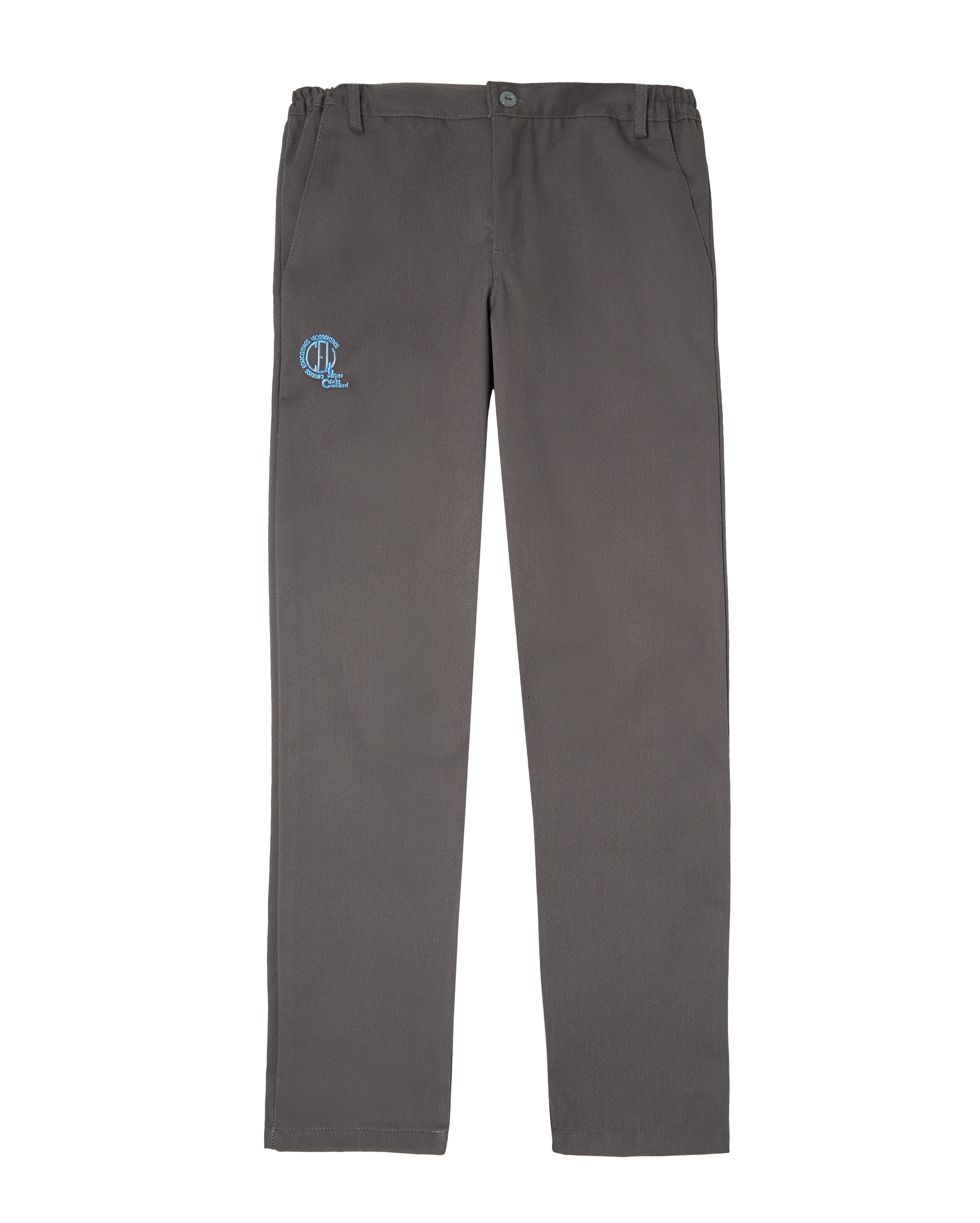 Pantalón largo niño de uniforme - RUISELL - Gris Gris-1