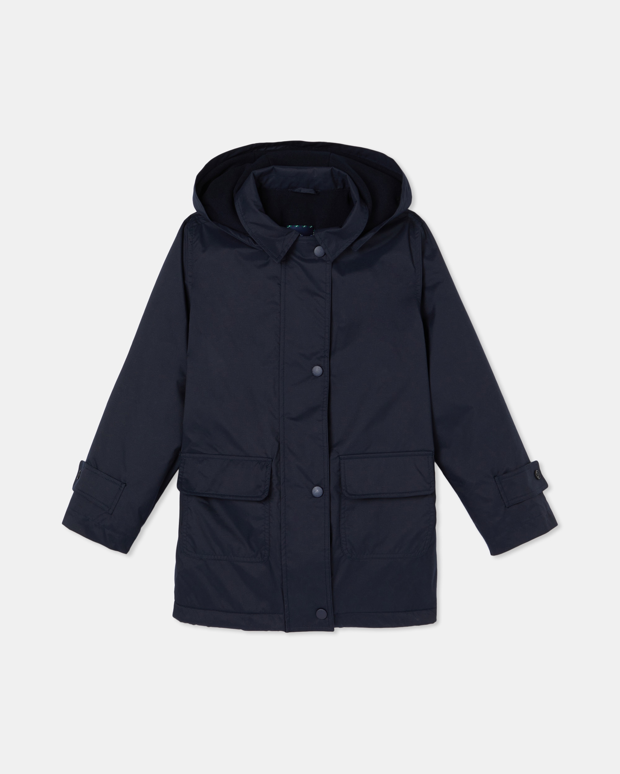 Imagen 1 de Chaquetón capucha y forrado en polar - Kids El Corte Inglés - Azul marino Azul marino