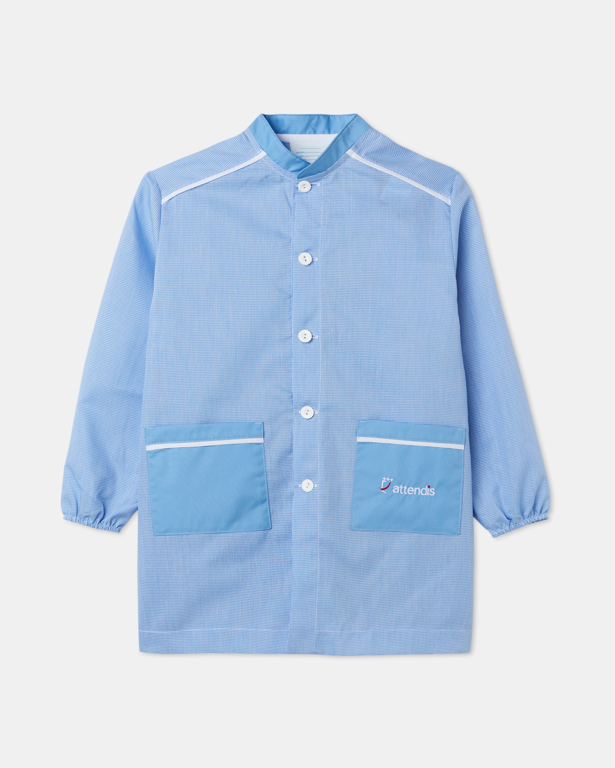 Babi botones de uniformes - Azul / Blanco Azul / Blanco-1