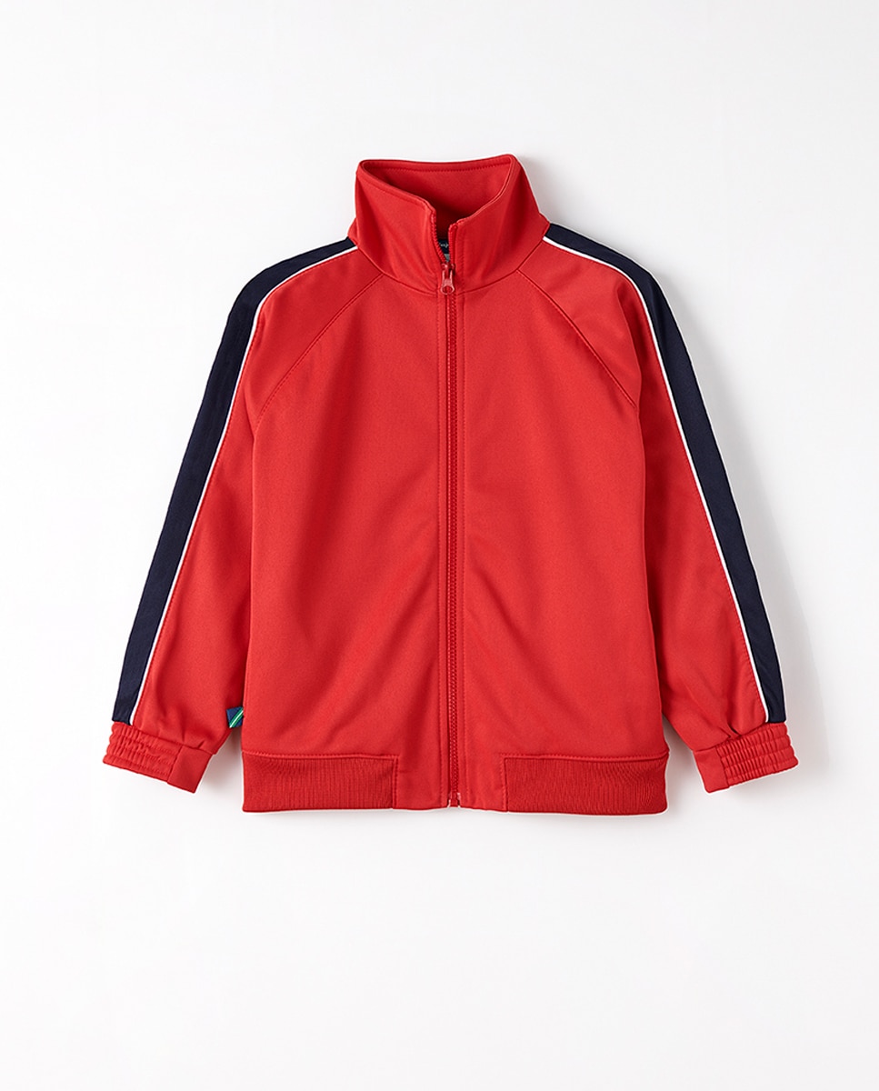 Chaqueta poliester con raya lateral Rojo Kids El Corte Inglés Rojo-1