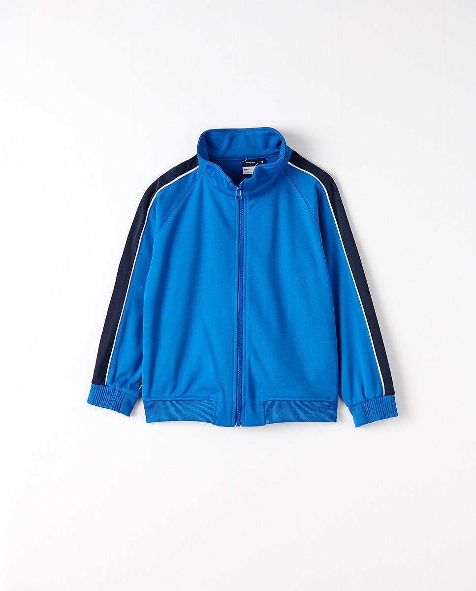 Chaqueta poliester con raya lateral - Kids El Corte Inglés - Azul Azul-1