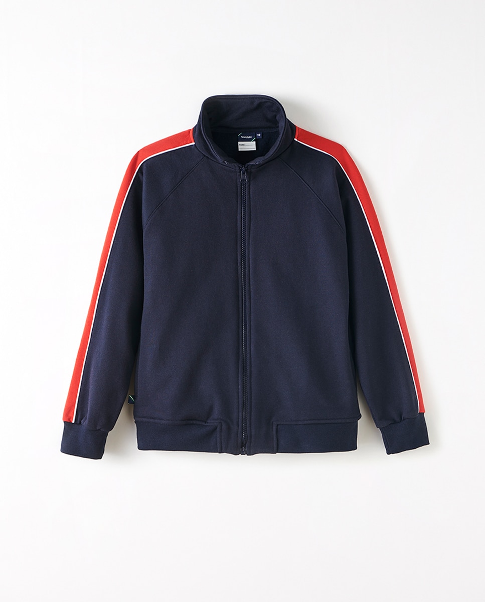 Imagen 0 de Chaqueta de felpa con raya lateral Azul marino