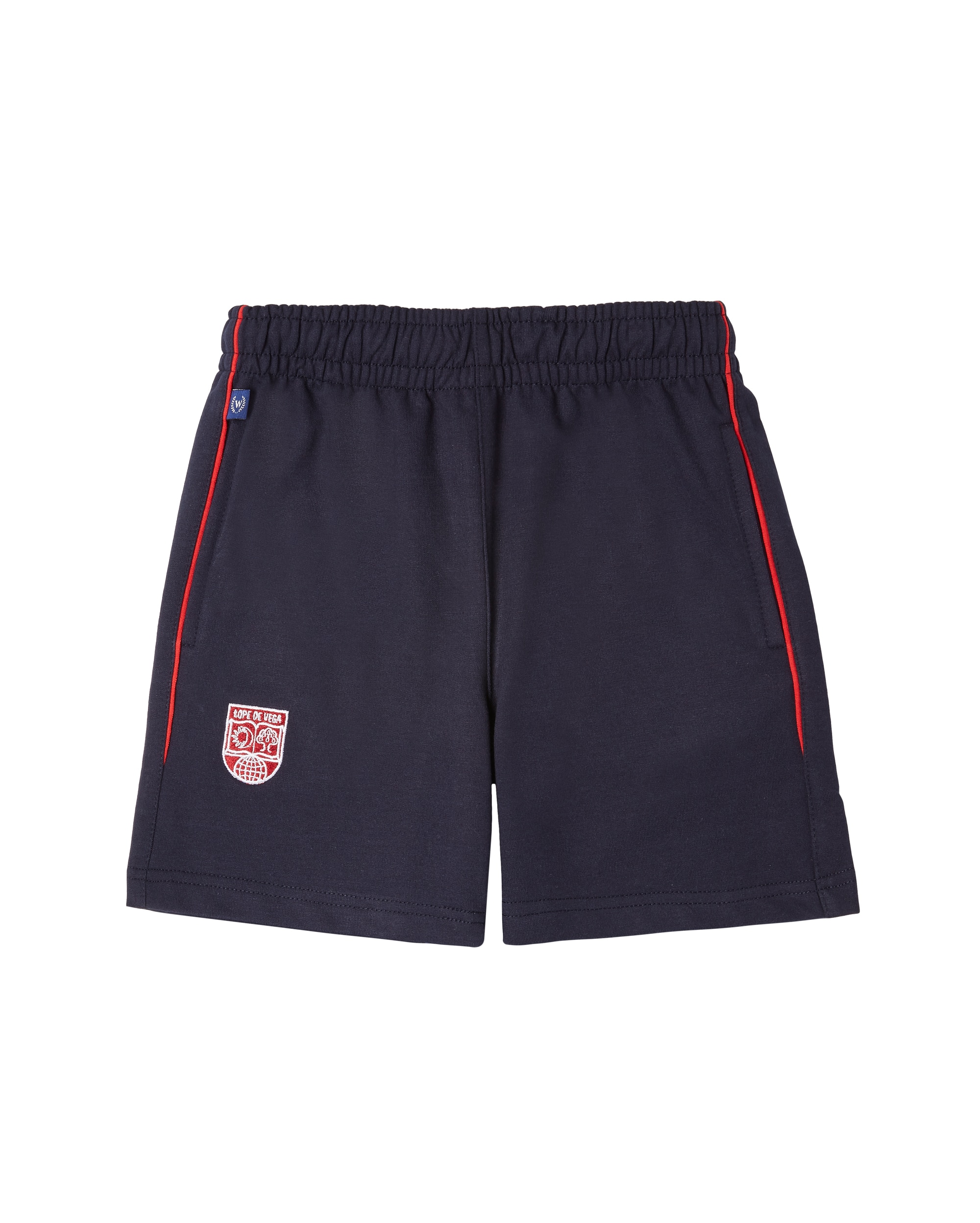 Imagen 0 de Bermuda de uniforme marino y rojo Multicolor