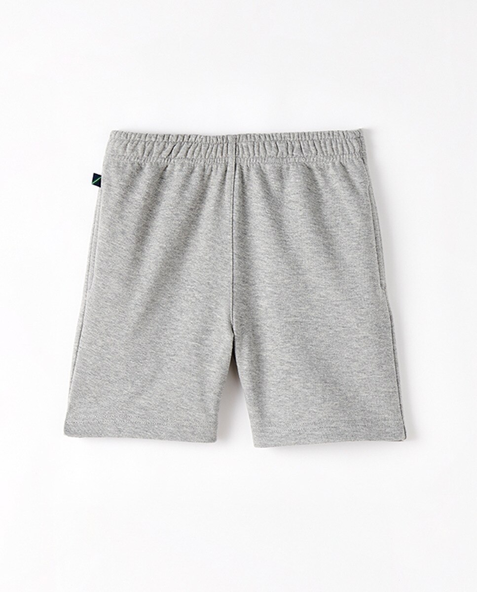 Bermuda deporte felpa liso - Kids El Corte Inglés - Gris Gris-1