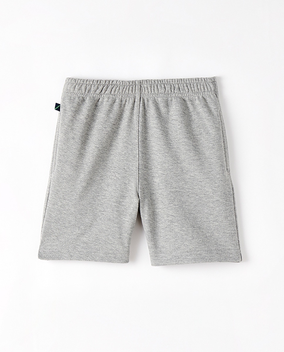 Bermuda deporte felpa liso - Kids El Corte Inglés - Gris Gris-2