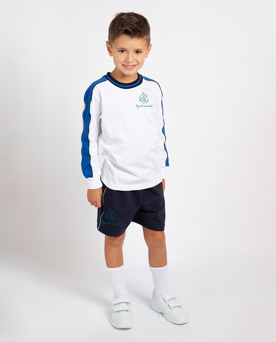 Bermuda deportiva de colegio - RUISELL - Azul marino Azul marino-1