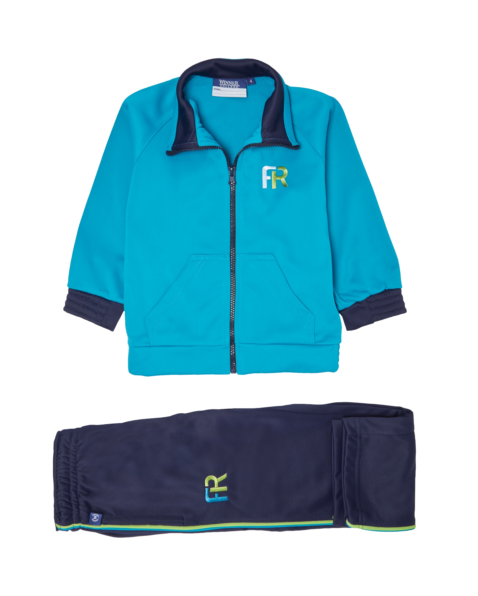 Imagen 0 de Chándal de uniforme verde y azul marino Multicolor