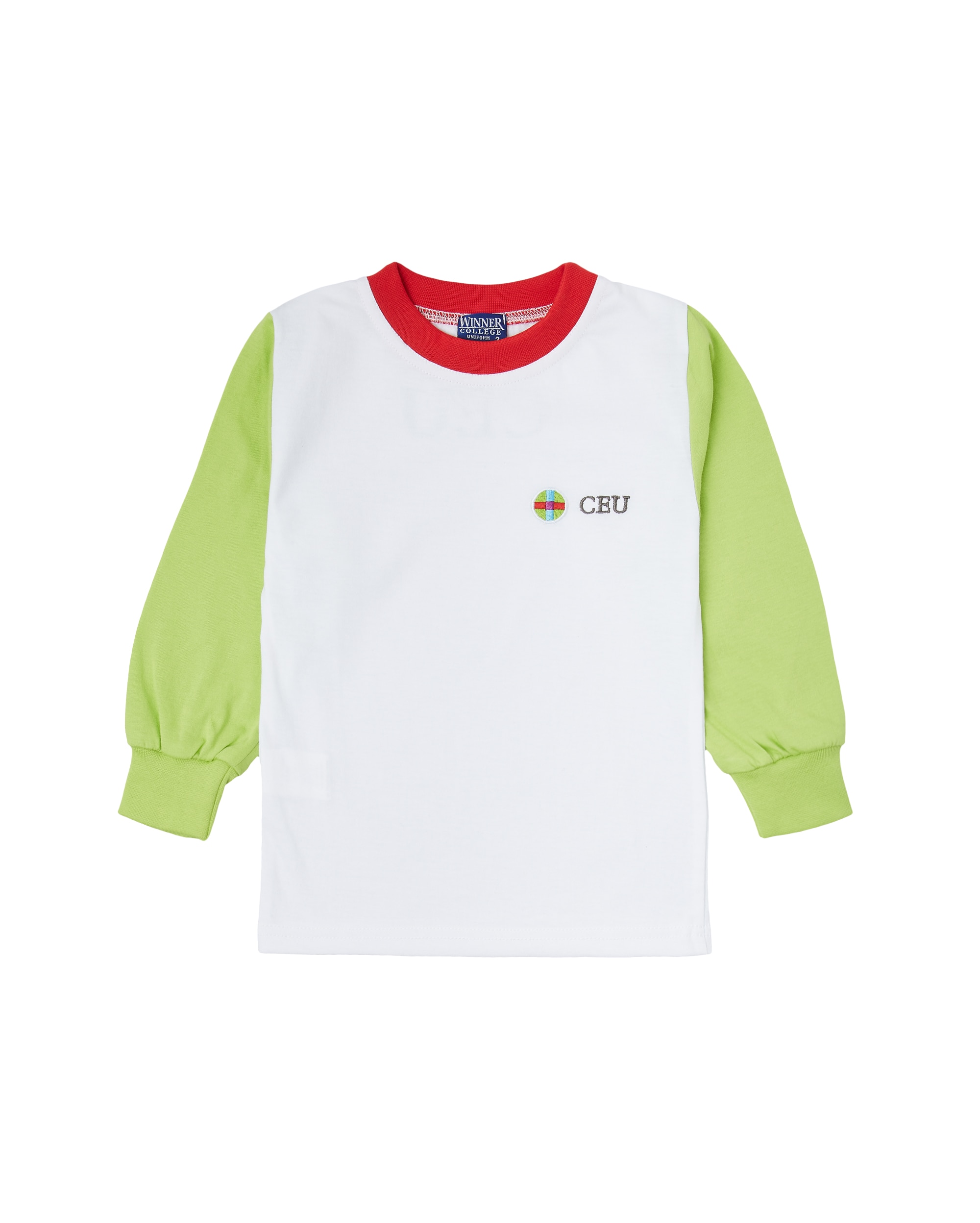Camiseta deportiva de uniforme blanco y verde Multicolor RUISELL Multicolor-1