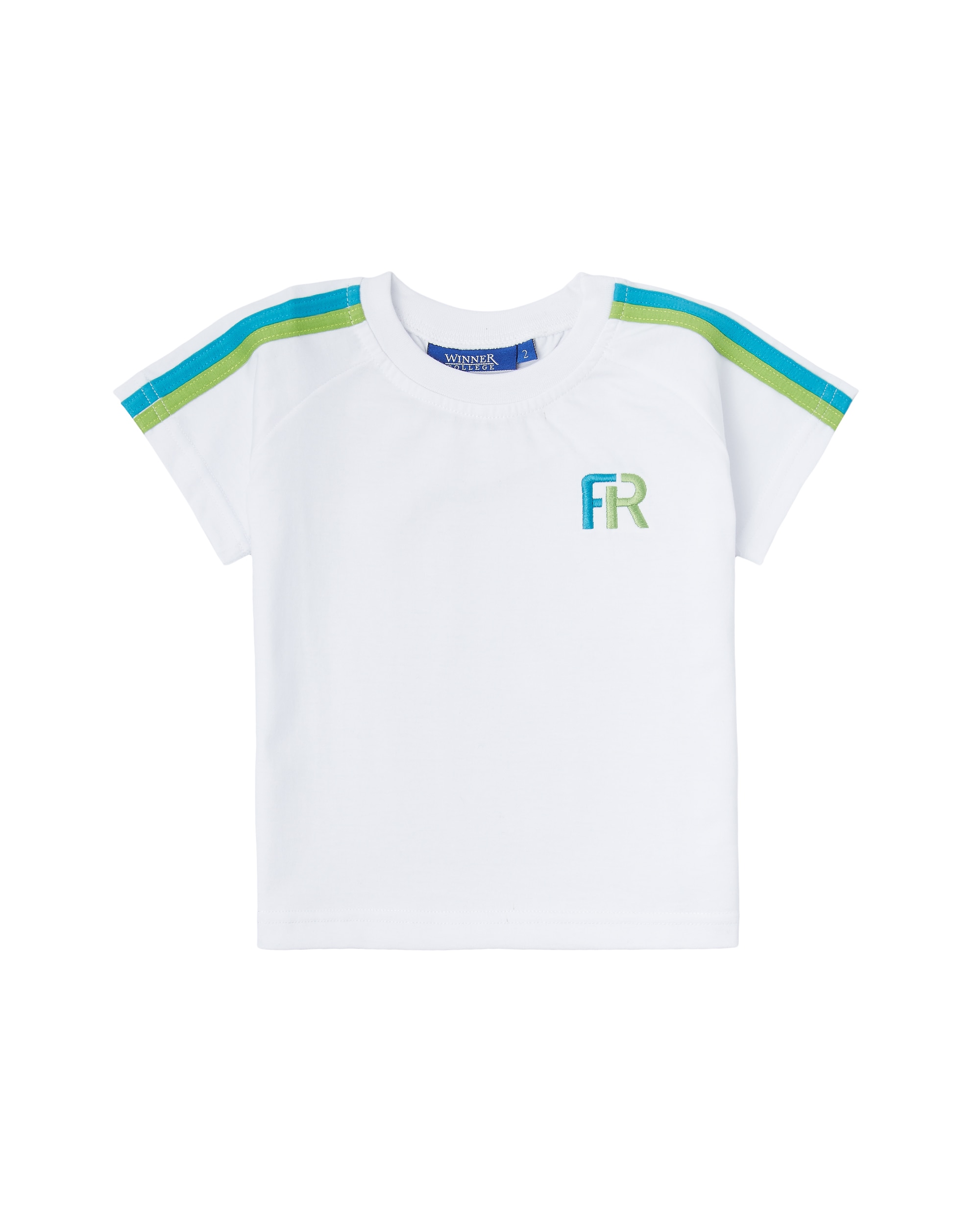 Imagen 0 de Camiseta manga corta de uniforme blanco y verde Multicolor