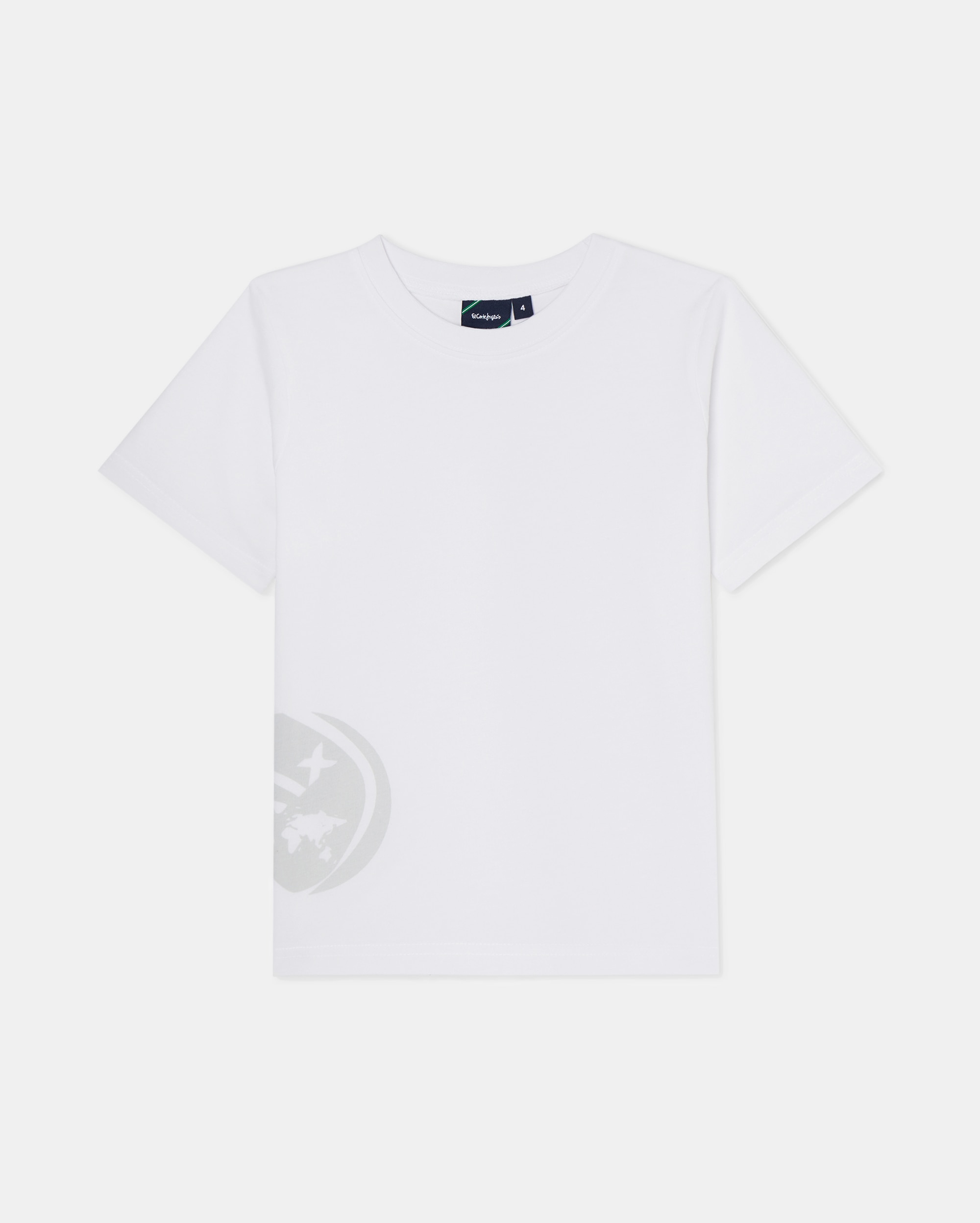 Imagen 0 de Camiseta manga corta infantil de uniforme Blanco
