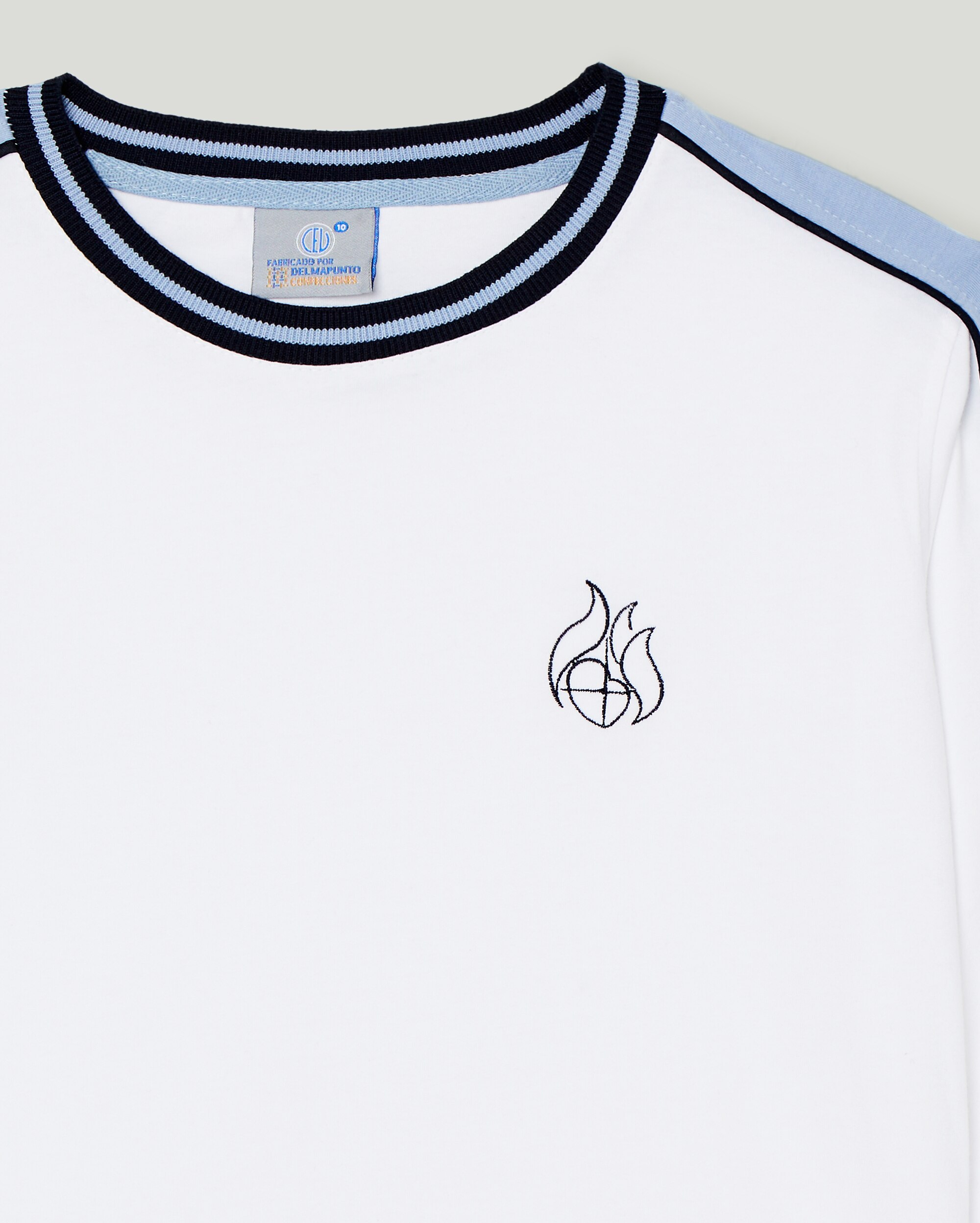 Imagen 3 de Camiseta manga larga de uniforme - DELMAPUNTO - Blanco Blanco