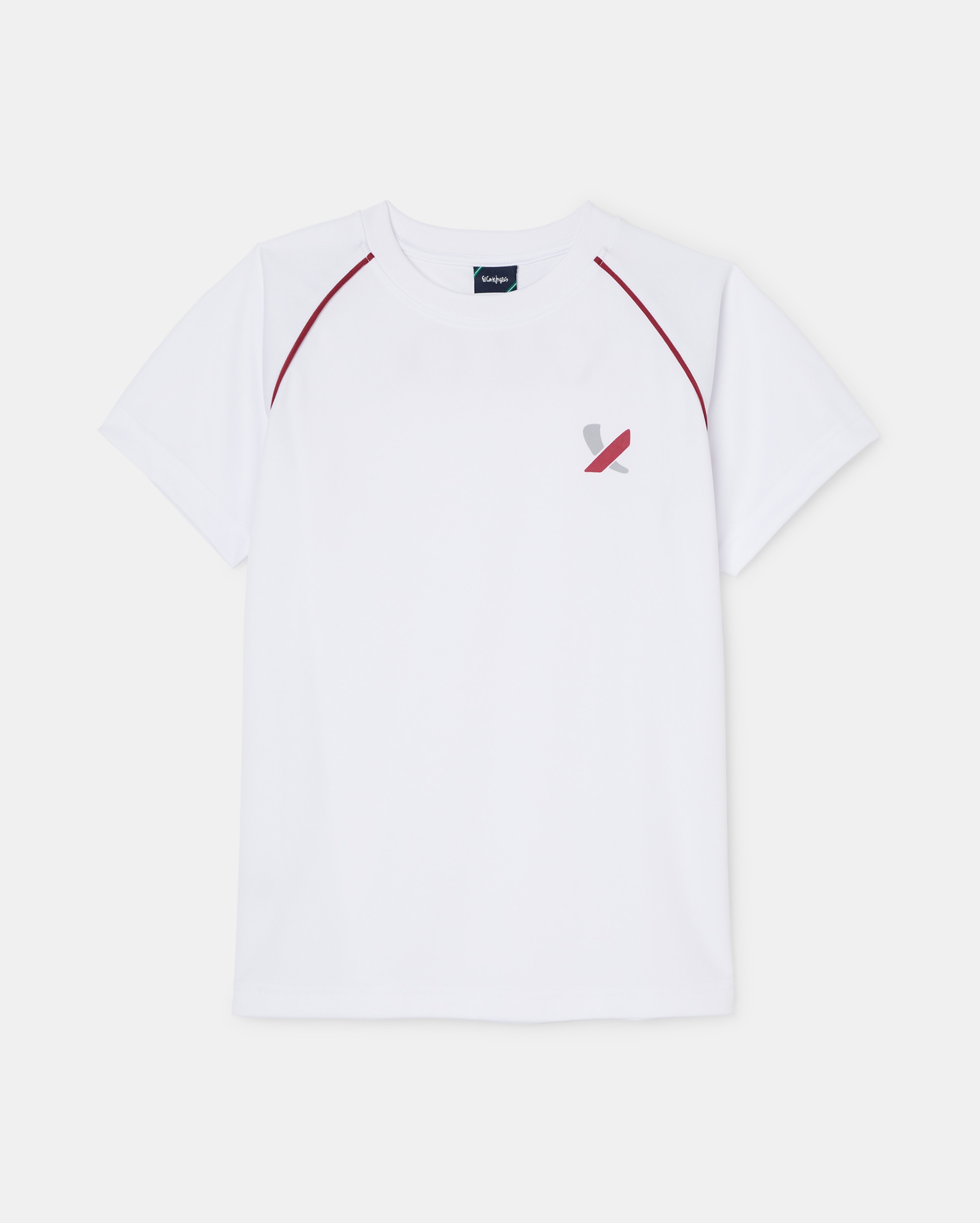 Imagen 0 de Camiseta técnica de manga corta de colegio Blanco
