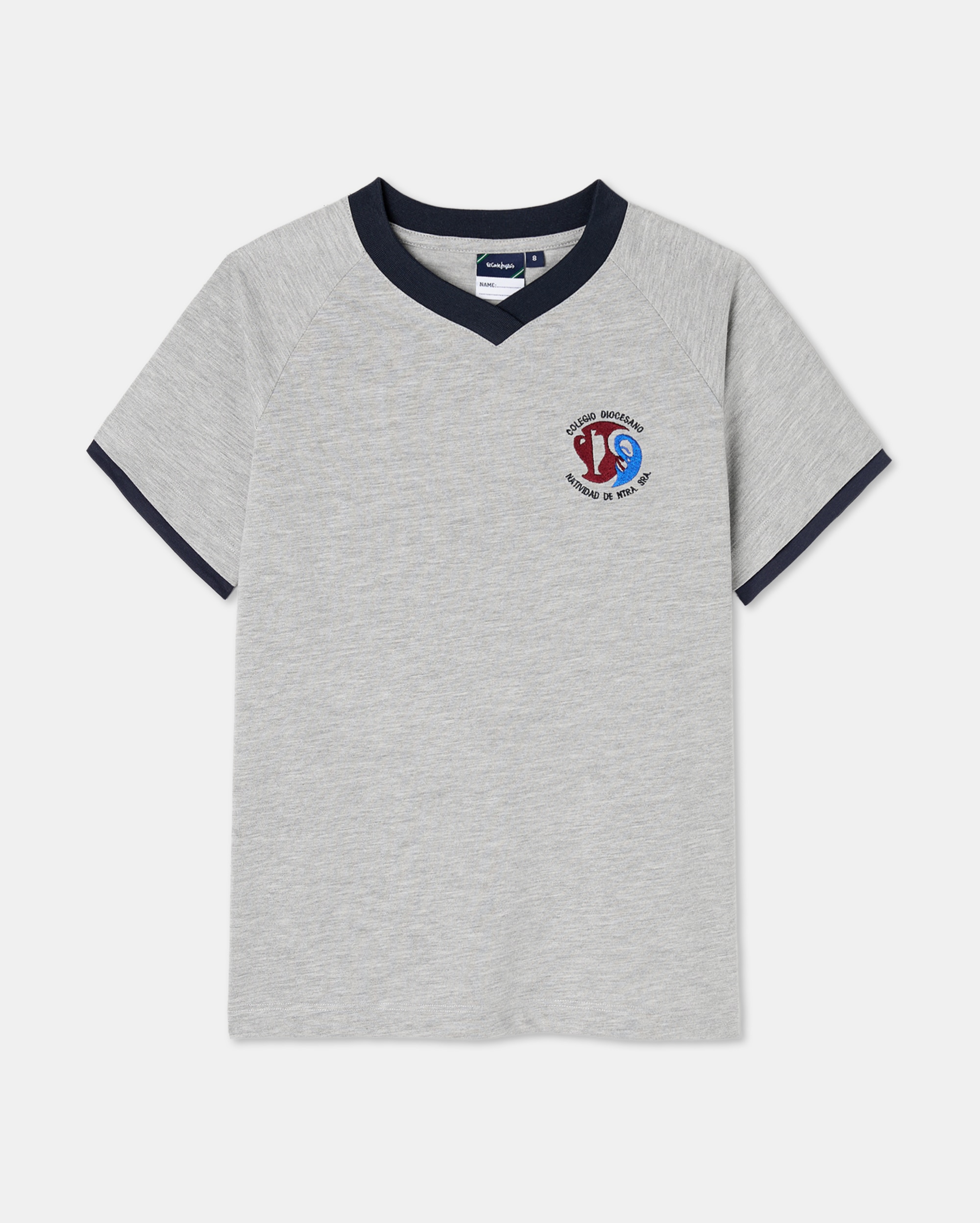 Camiseta manga corta de uniformes - Kids El Corte Inglés - Gris Gris-1