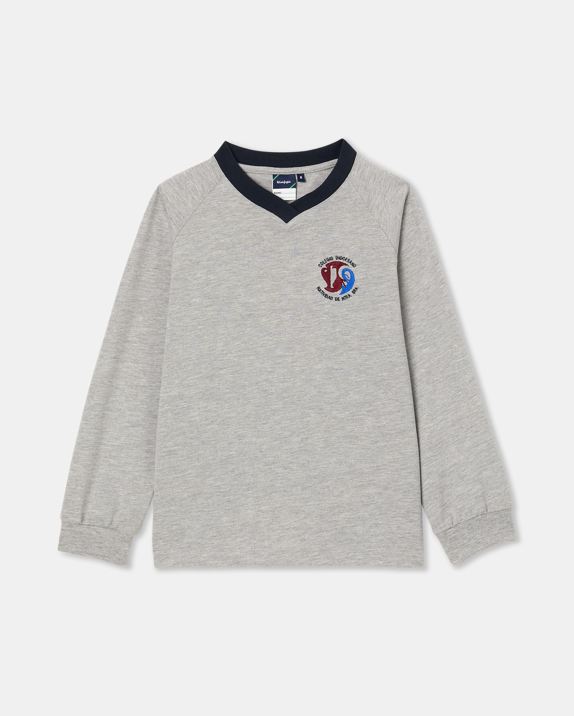 Camiseta manga larga de uniformes - Kids El Corte Inglés - Gris Gris-1