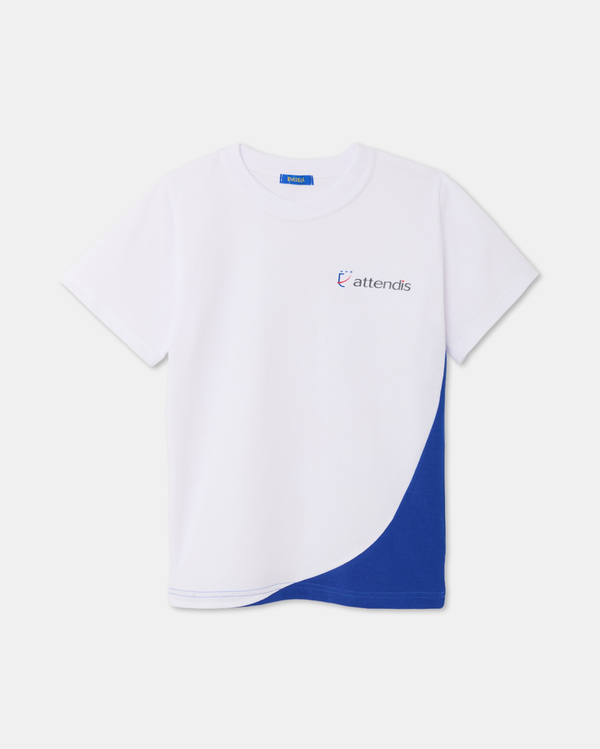 Camiseta de manga larga de uniforme - RUISELL - Blanco Blanco-1