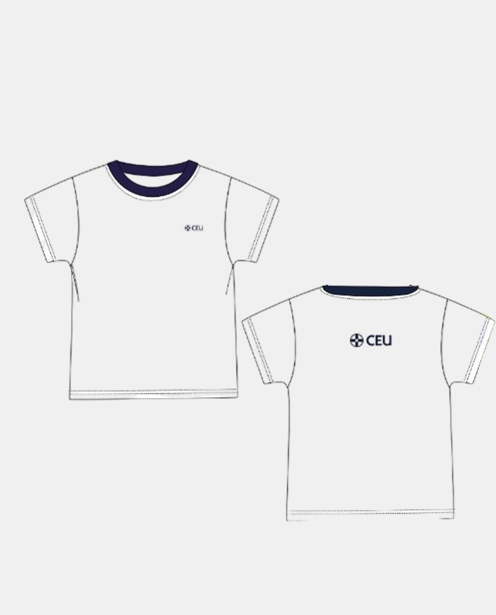 Imagen 0 de Camiseta de deporte de uniformes Blanco / Verde