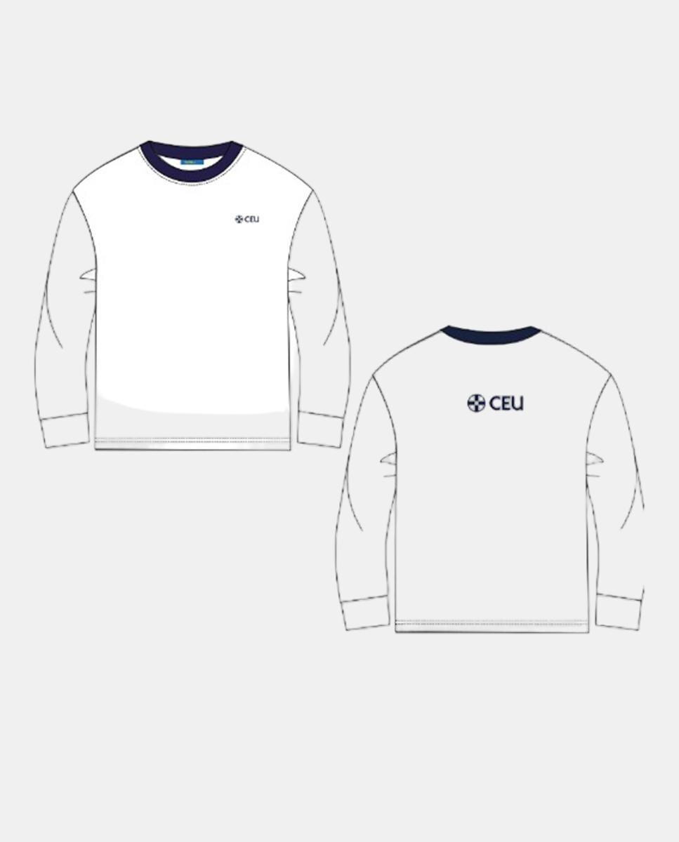 Imagen 0 de Camiseta ml de uniformes Blanco