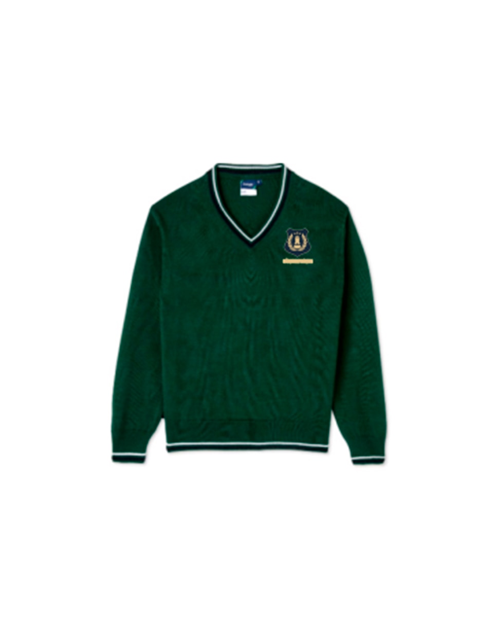 Imagen 0 de Jersey de uniforme en color azul marino con cuello pico Verde