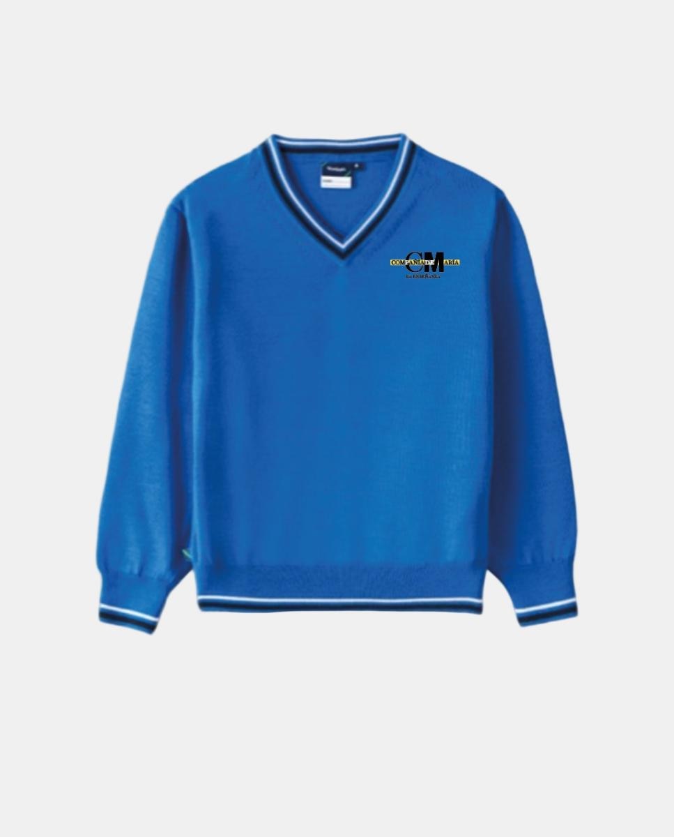 Imagem 0 de Camisola de Malha de Uniforme com Decote em Bico