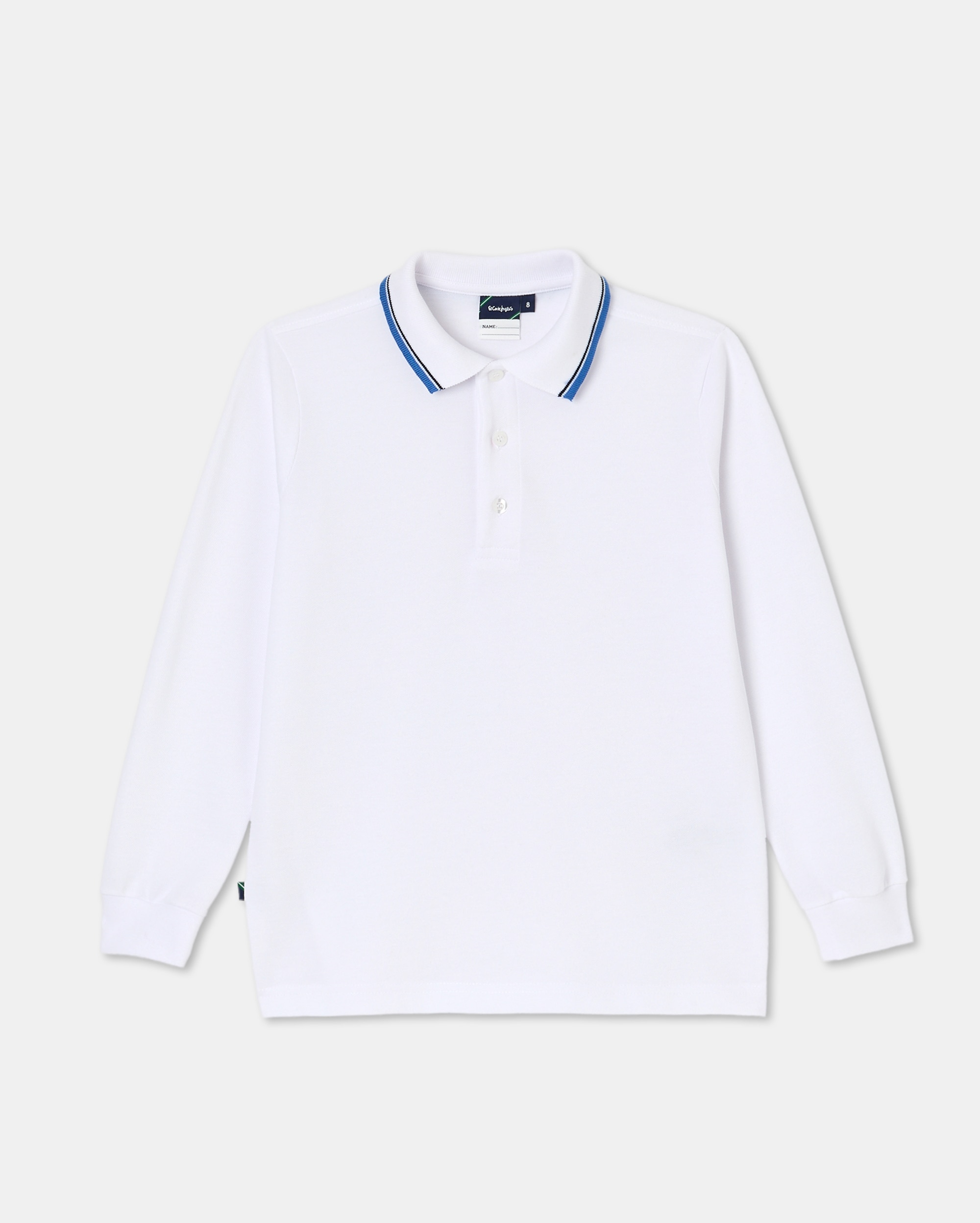 Polo manga larga vivo cuello y mangas - Kids El Corte Inglés - Estampado Estampado-1