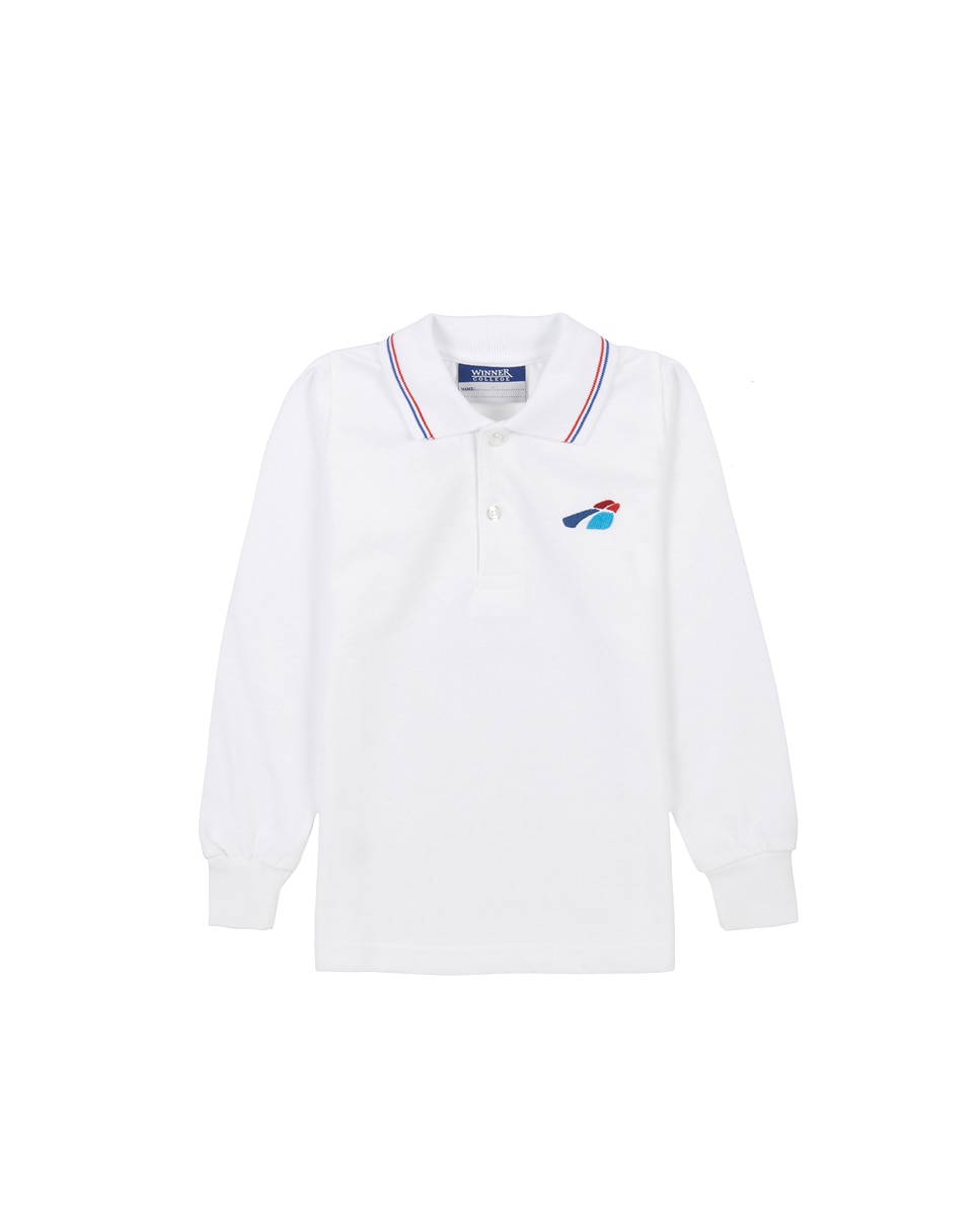 Polo de uniforme - RUISELL - Blanco Blanco-1