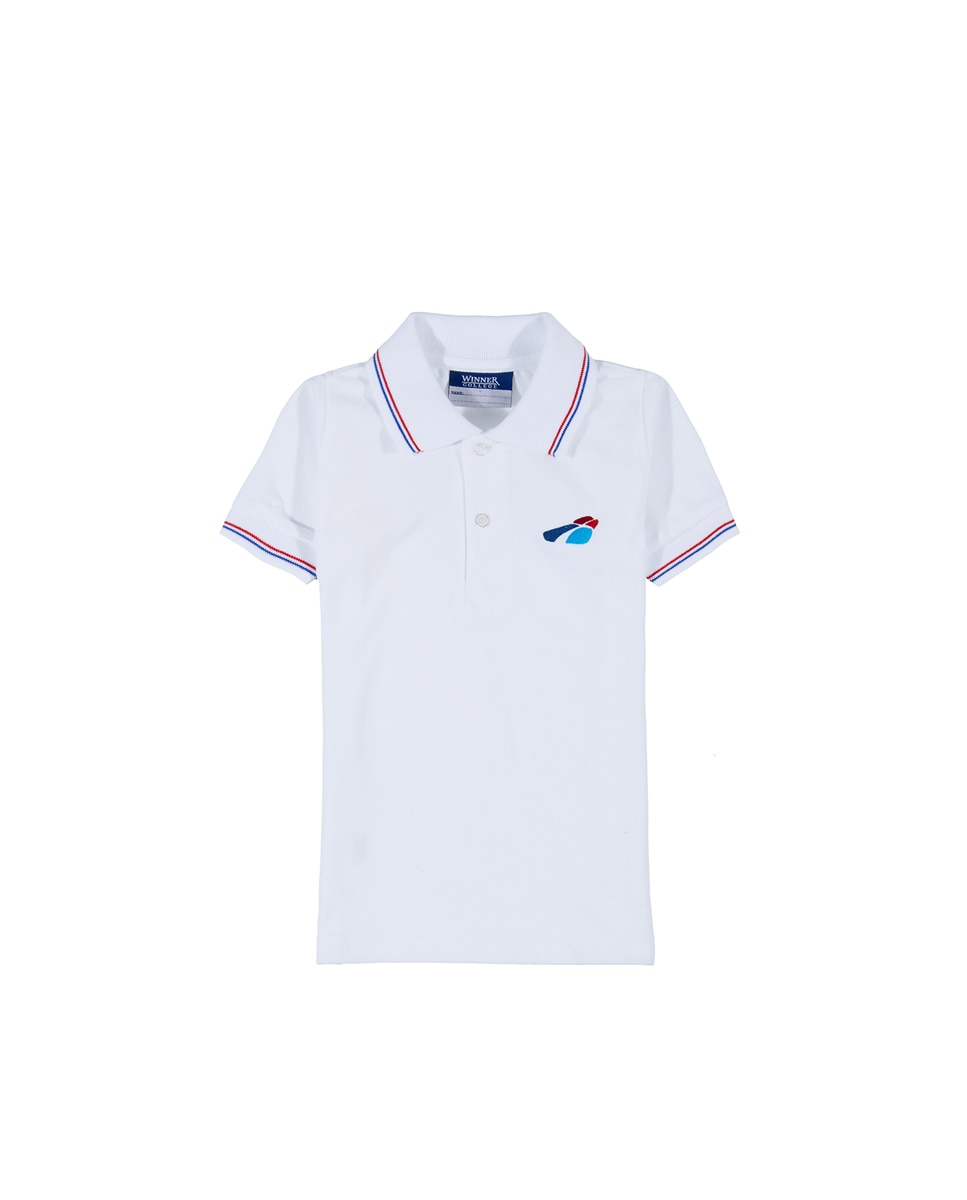 Polo de uniforme - RUISELL - Blanco Blanco-1