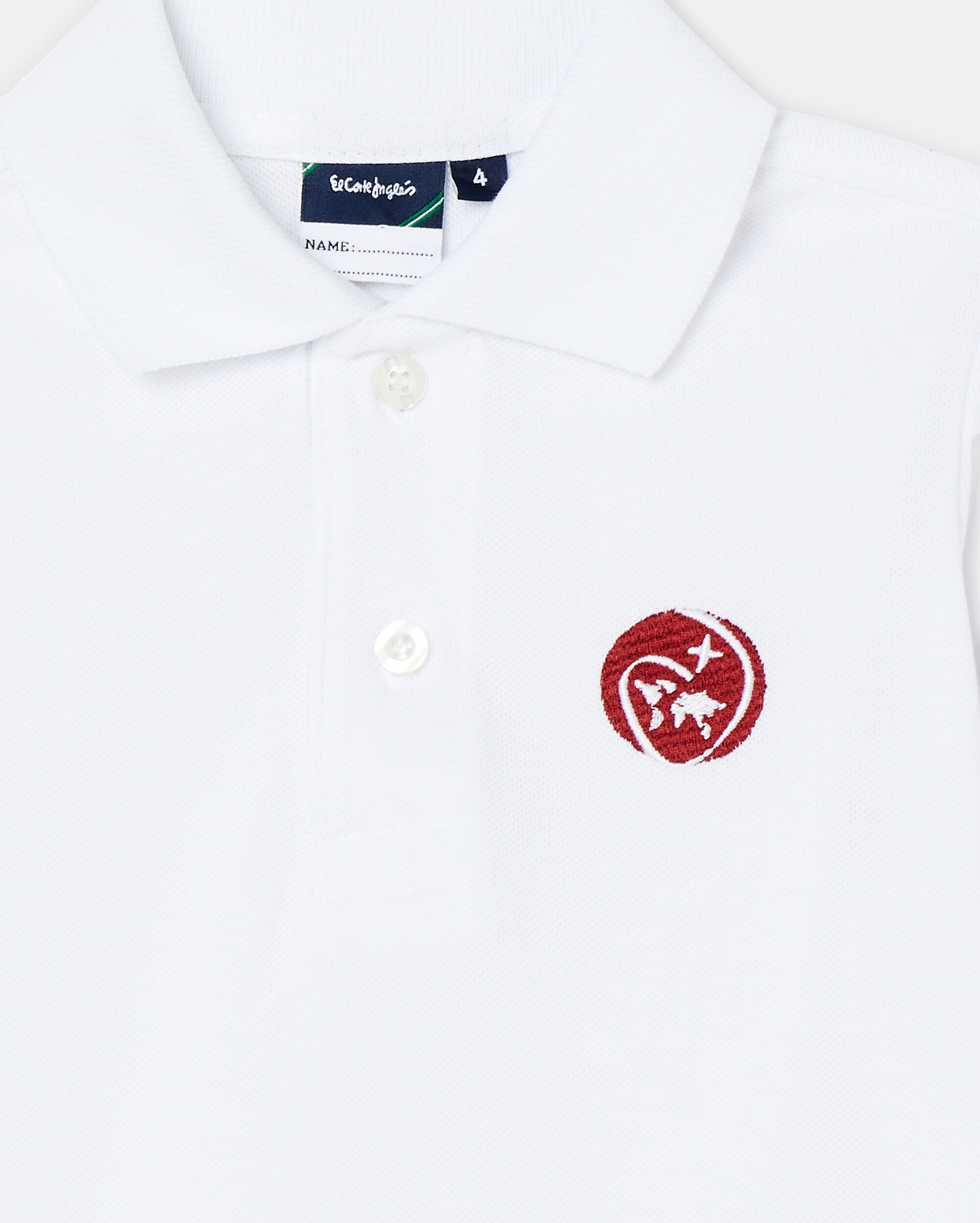 Polo manga corta de uniforme - Kids El Corte Inglés - Blanco Blanco-3